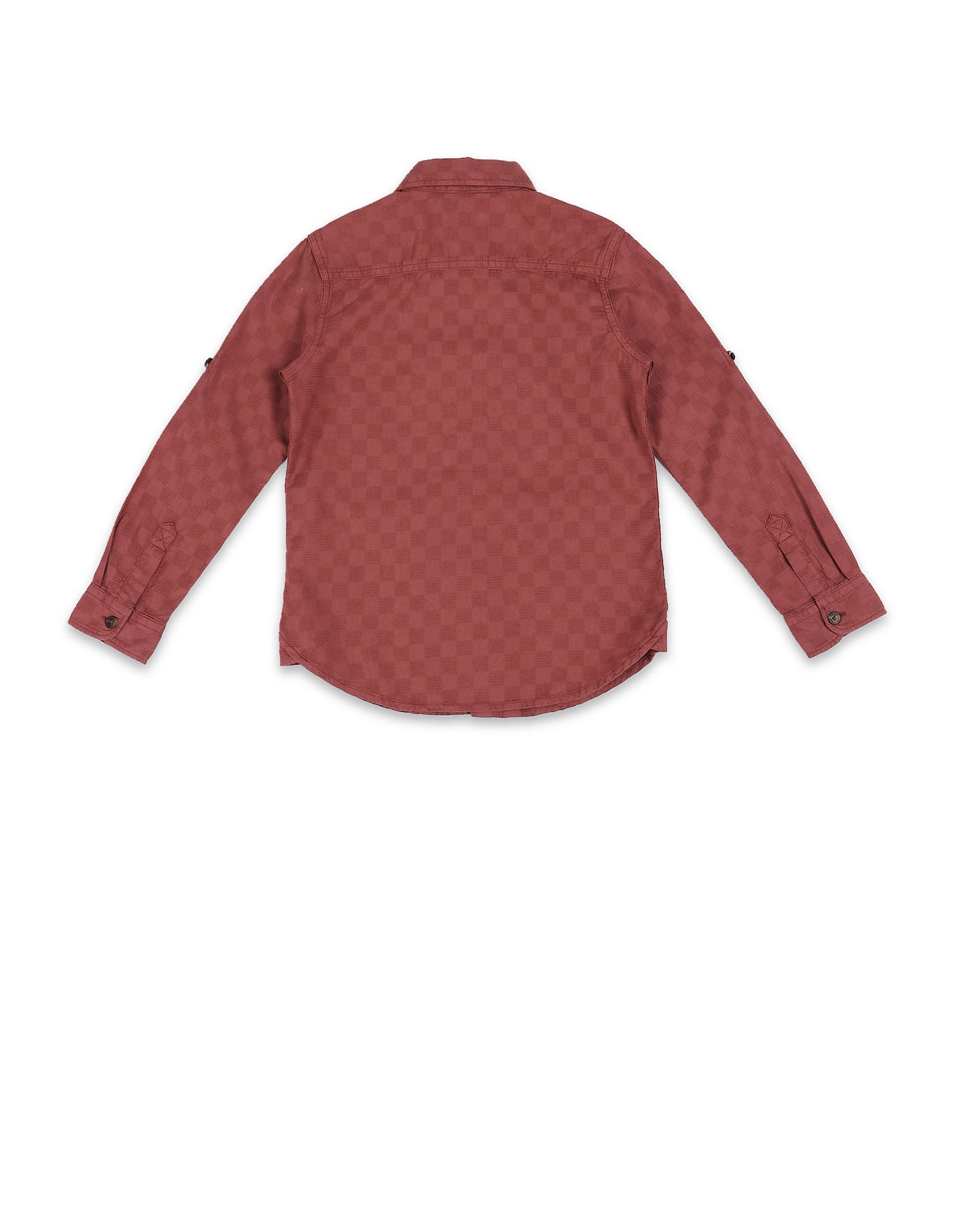 Boys Pure Cotton Regular Fit Shirt Rust - U.S. Polo Assn. India | Large