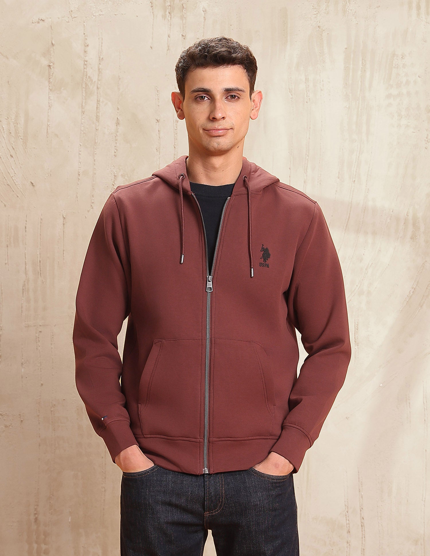 Solid Legend Of Horseshoe Sweatshirt Rust - U.S. POLO ASSN. | Large