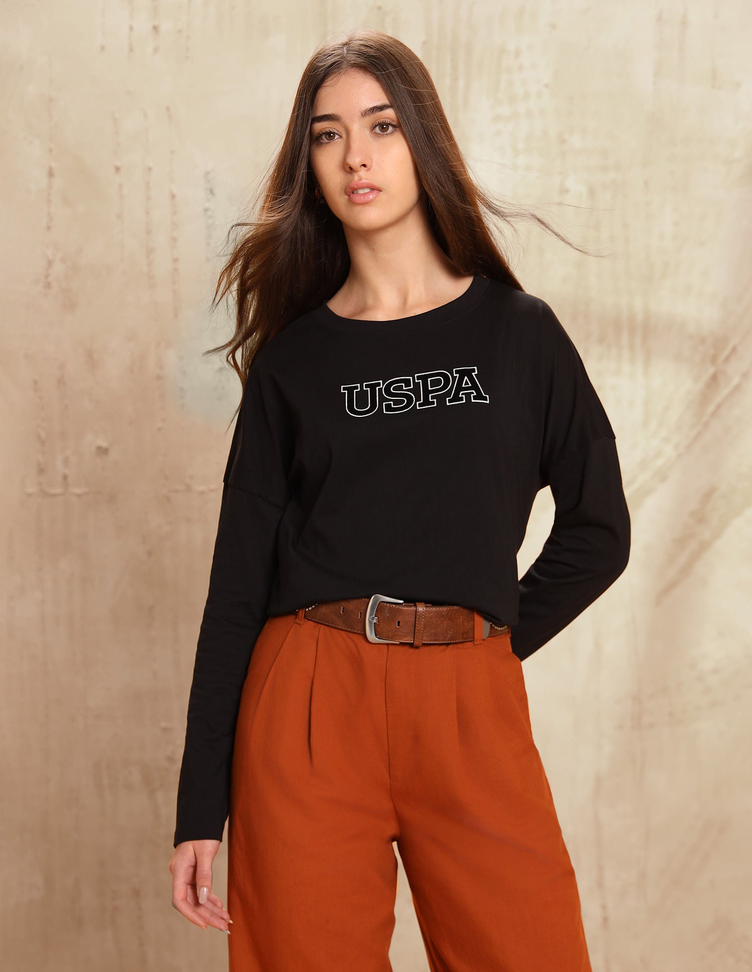 Solid Regular Fit T-Shirt Black - U.S. POLO ASSN. | Large