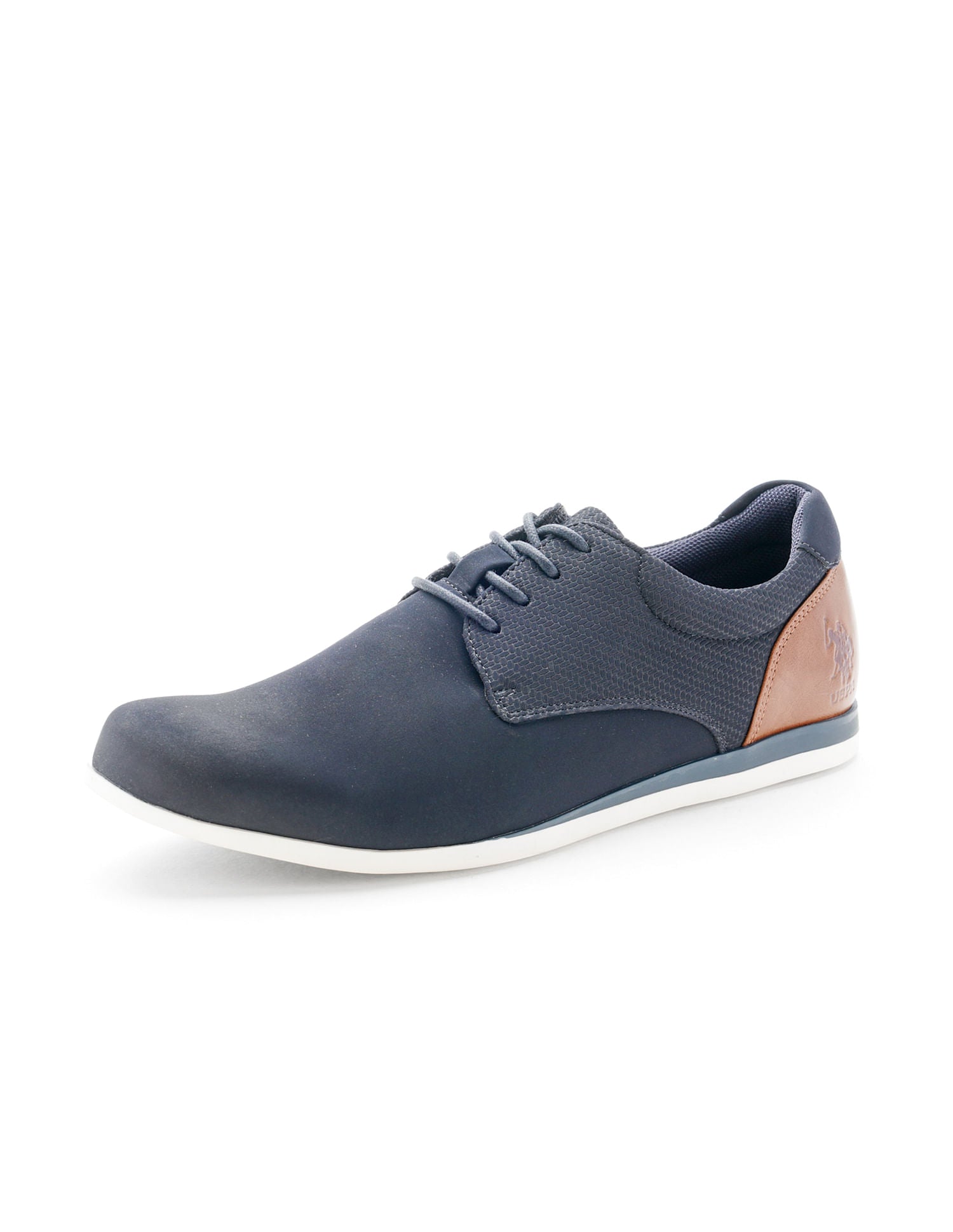 Men Lucius 3.0 Navy Work Casuals Lace Up Shoes Navy - U.S. POLO ASSN. | Large