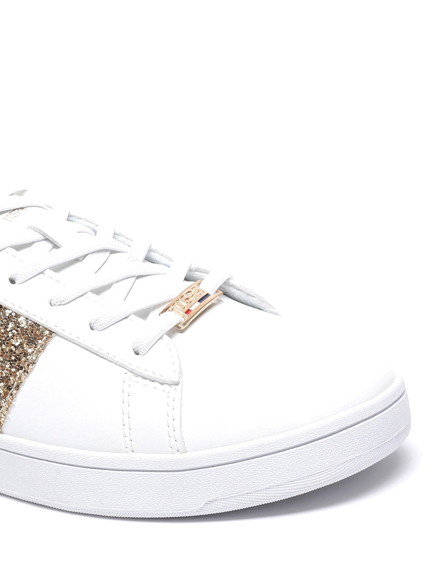 Women Glitter Kate 2.0 Sneakers Off-White - U.S. Polo Assn. India | Large