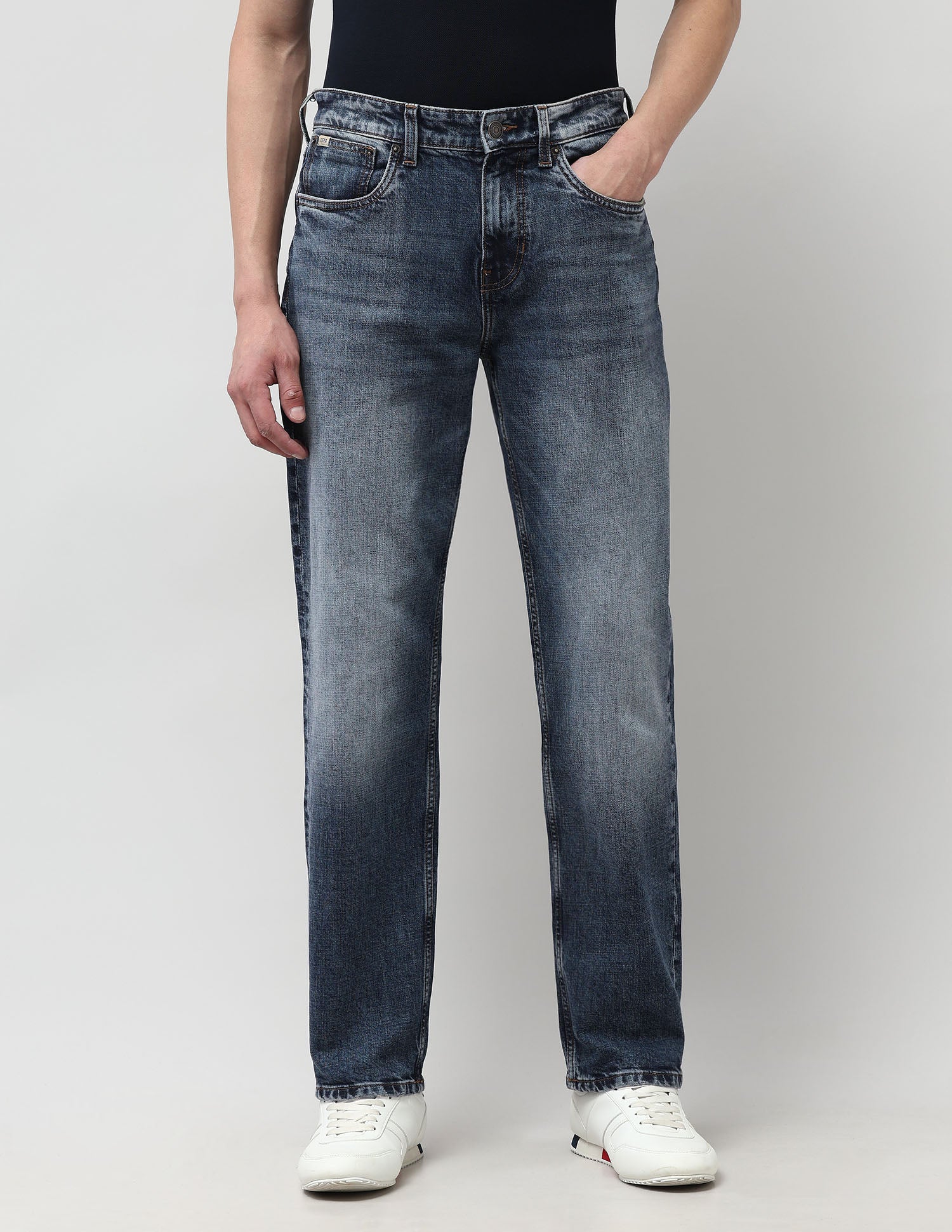 Shawn Relaxed Fit Blue Jeans Rags Wash - U.S. POLO ASSN. | Large