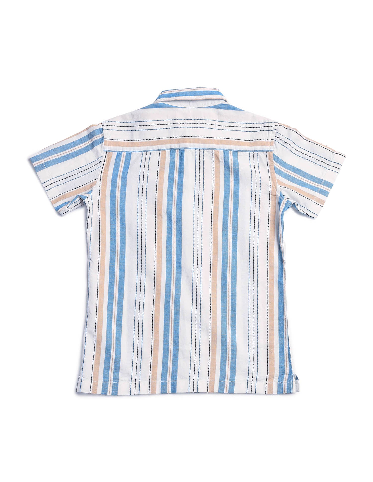 Boys Boxy Fit Dobby Shirt Blue - U.S. POLO ASSN. | Large