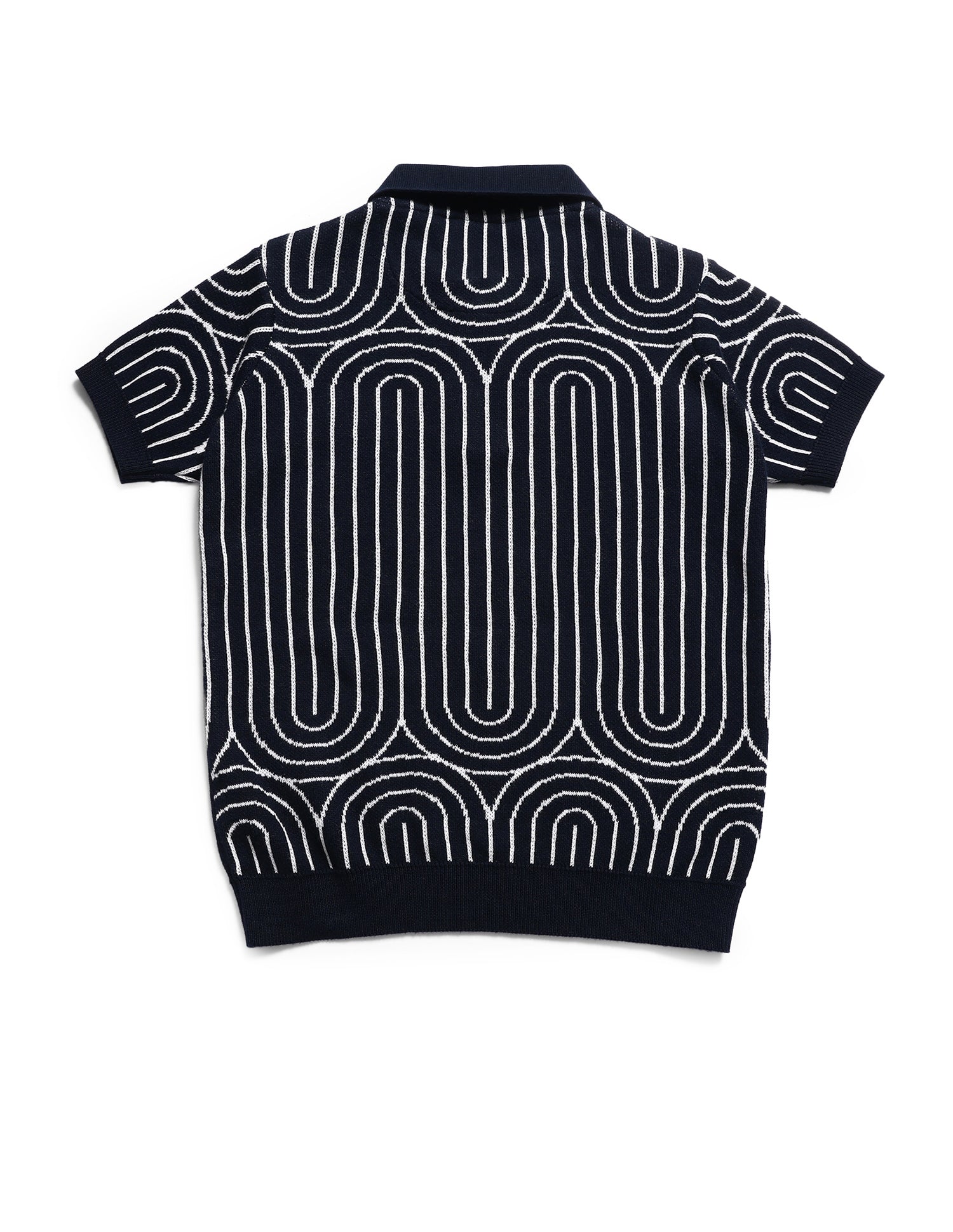 Boys All-Over Printed Regular Fit T-Shirt Navy - U.S. Polo Assn. India | Large