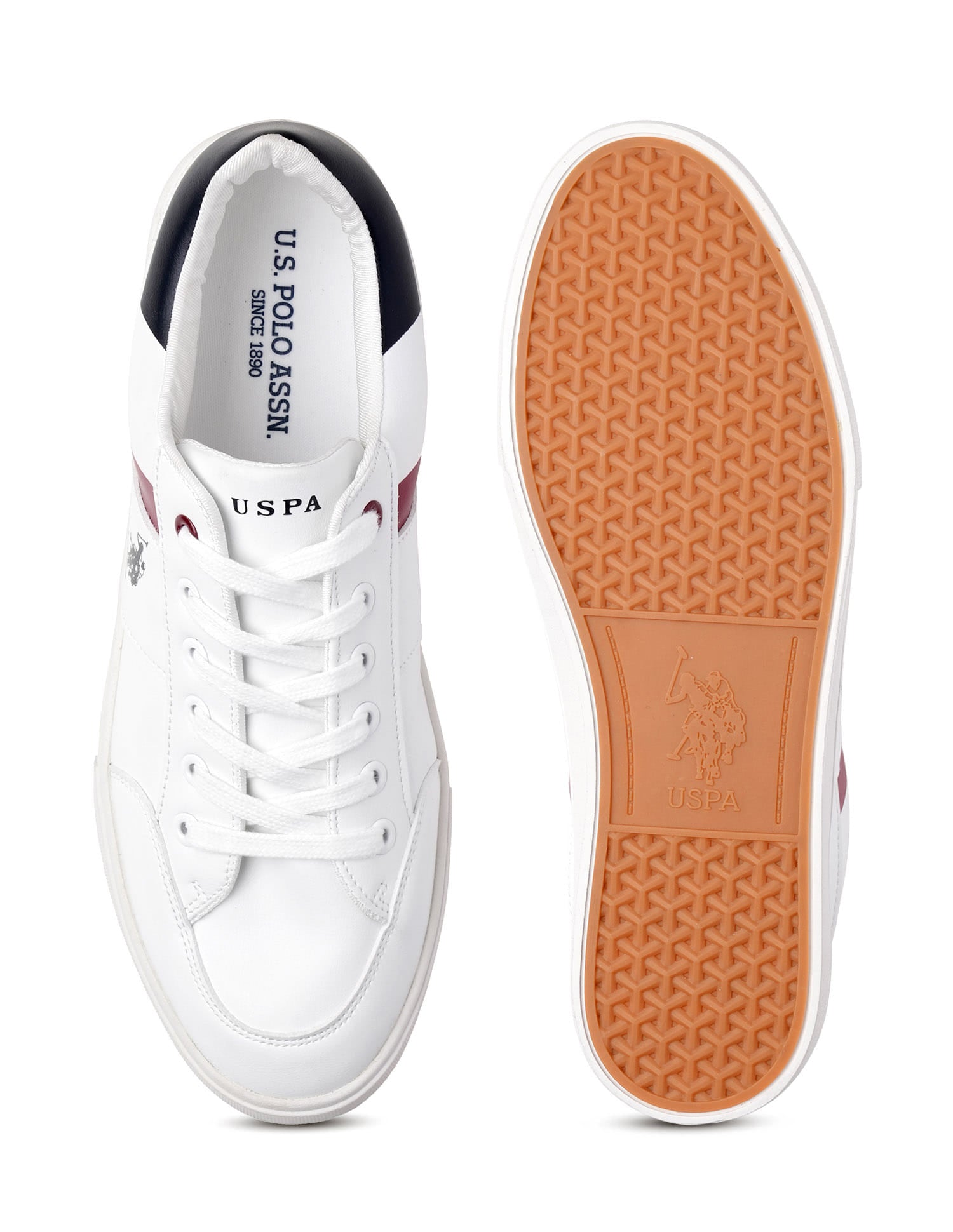 Men Narlin 2.0 Colourblocked Sneakers White - U.S. Polo Assn. India | Large