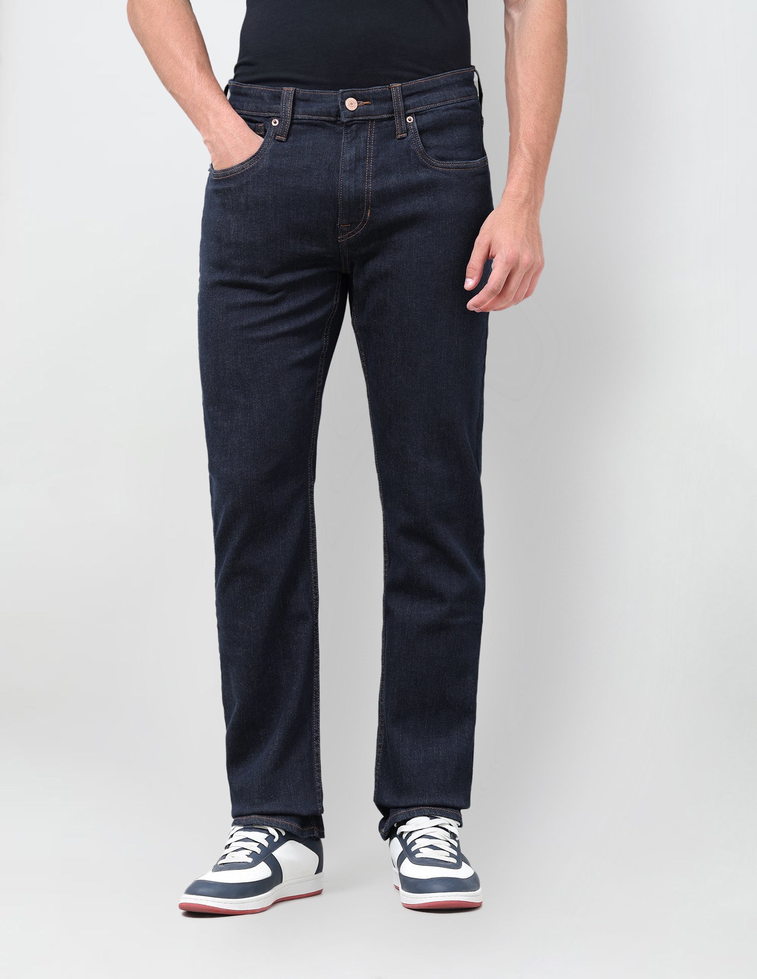 Harold Slim Straight Fit Blue Jeans Dark Indigo - U.S. Polo Assn. India | Large