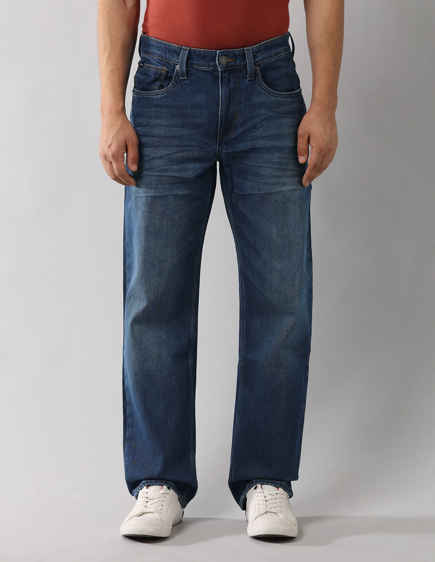 Shawn Relaxed Fit Vintage Jeans Blue - U.S. Polo Assn. India | Large