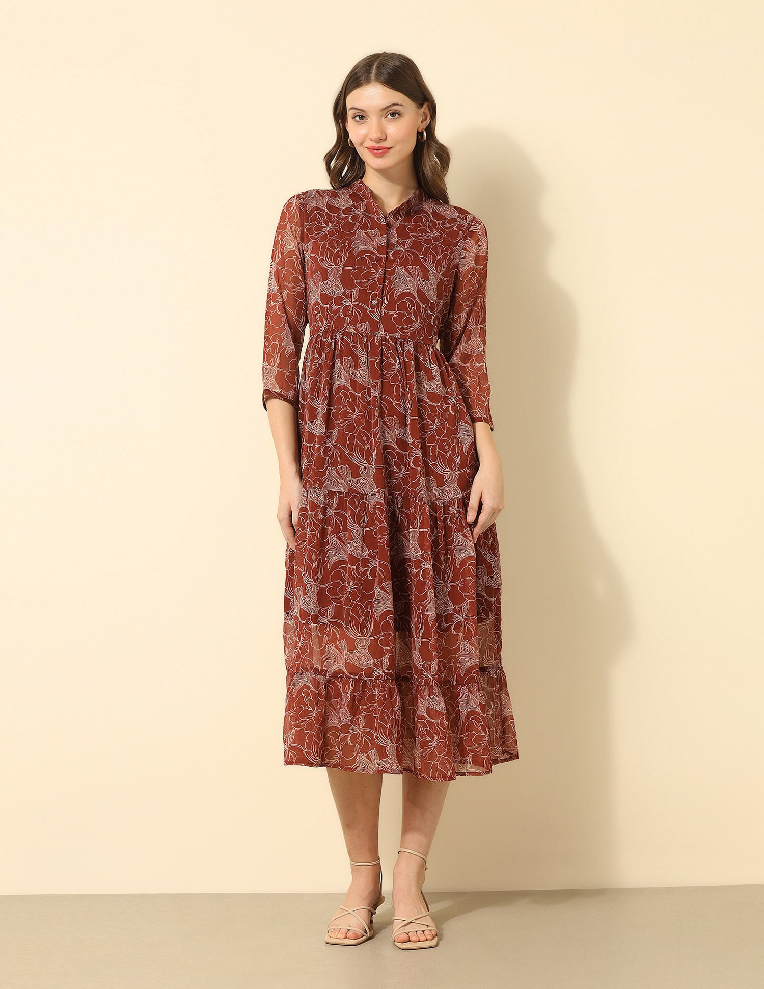 Floral Printed Midi Dress Multi-colour - U.S. POLO ASSN. | Large