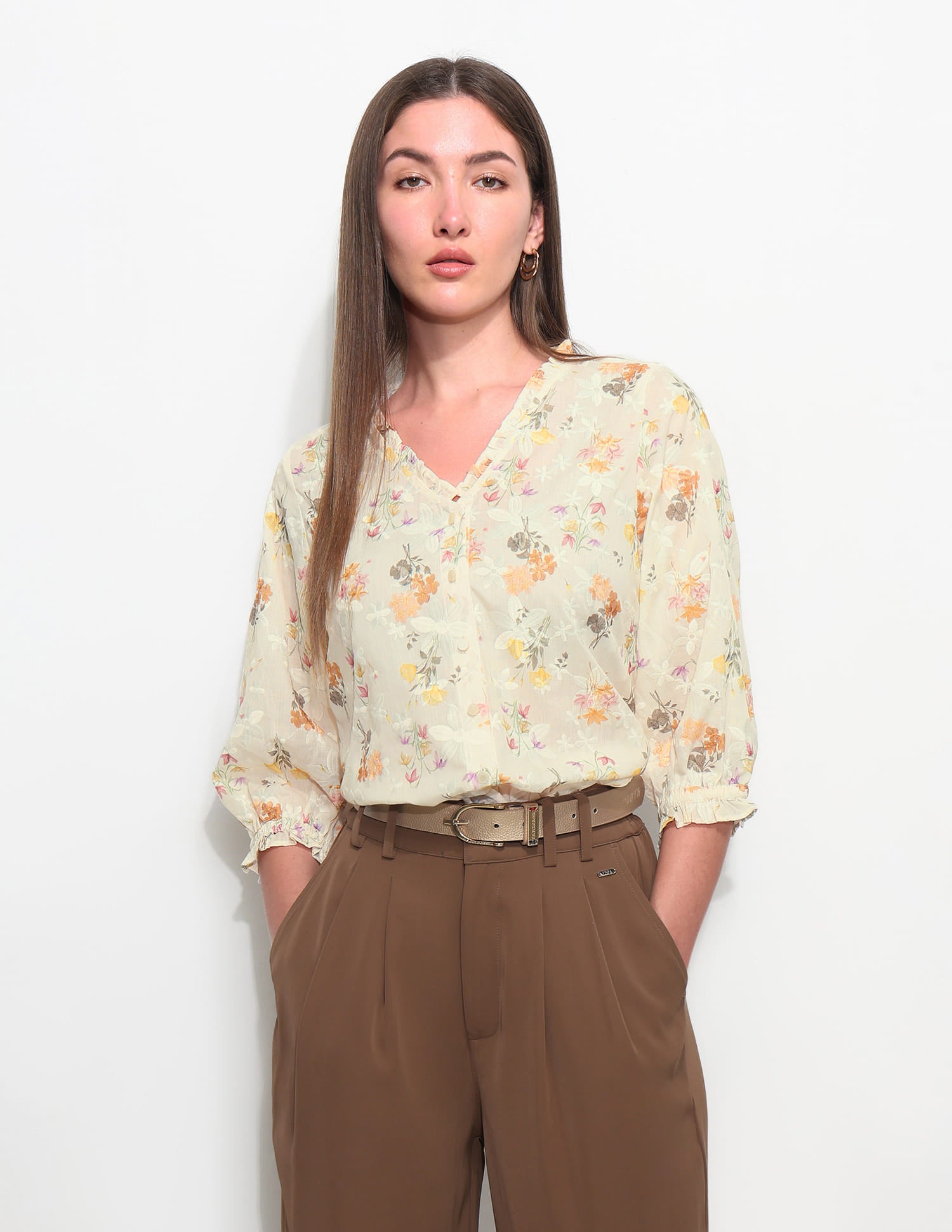 Floral Printed Top Multi-colour - U.S. Polo Assn. India | Large