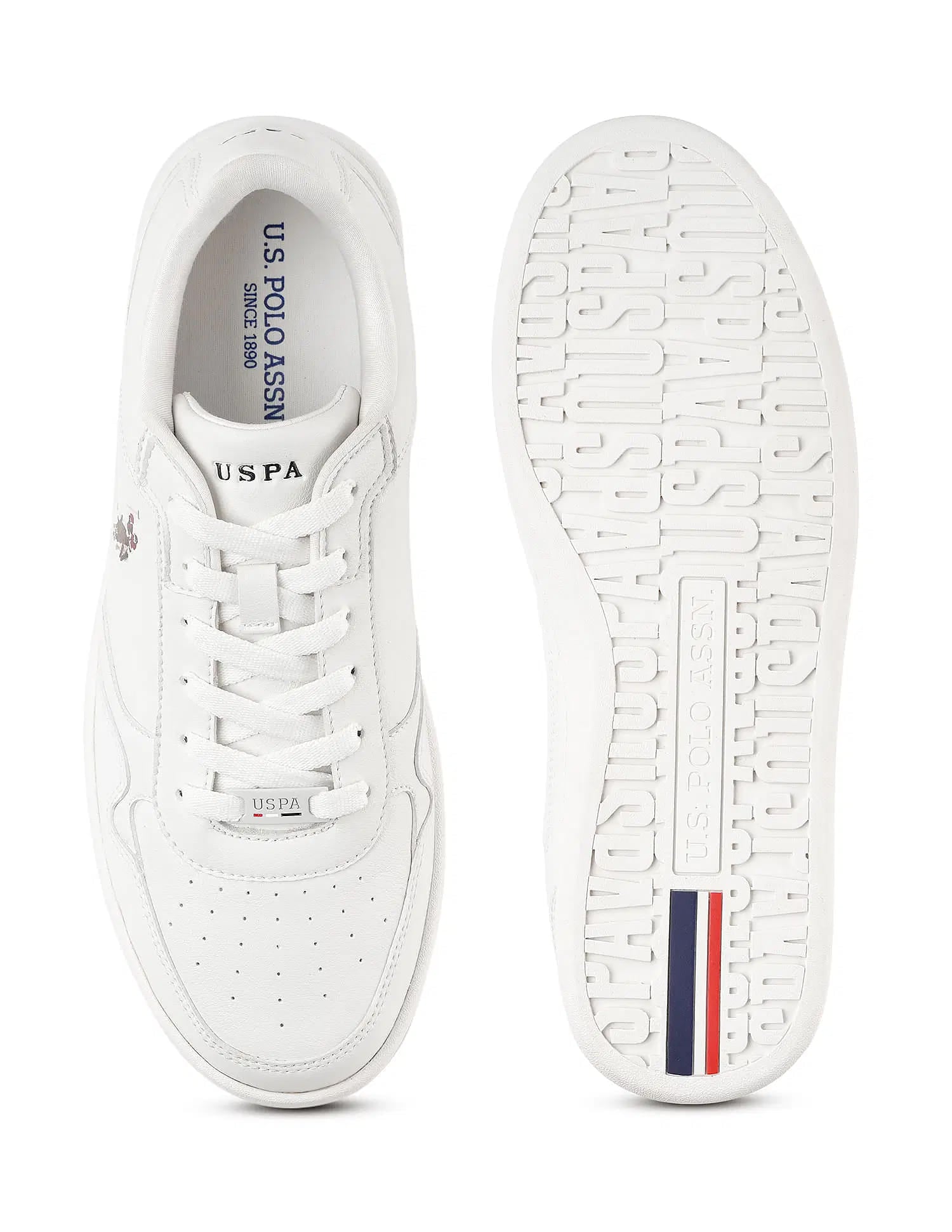 Men Haiman 2.0 Solid Sneakers White - U.S. Polo Assn. India | Large
