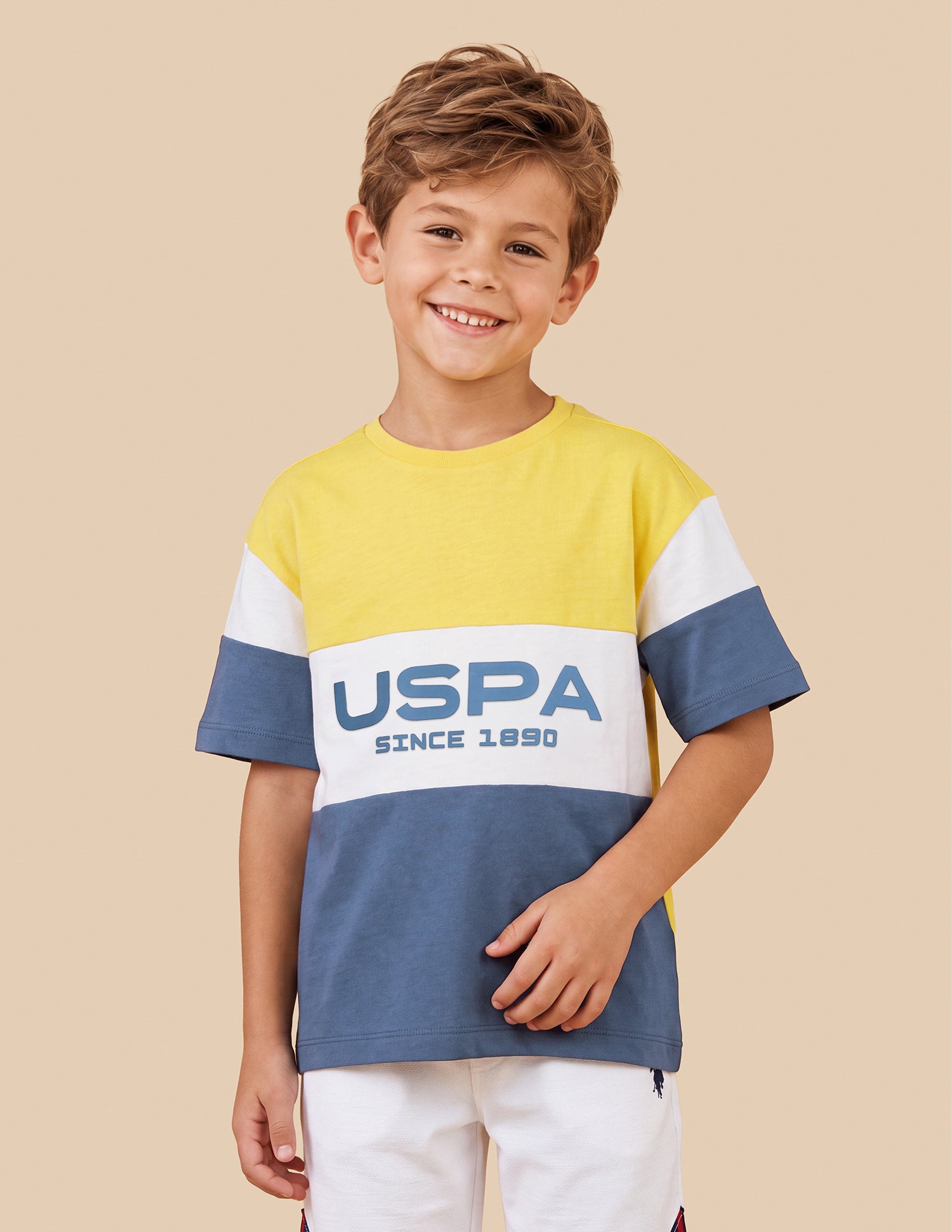 Brand Printed Oversized Fit T-Shirt Yellow - U.S. Polo Assn. India | Large