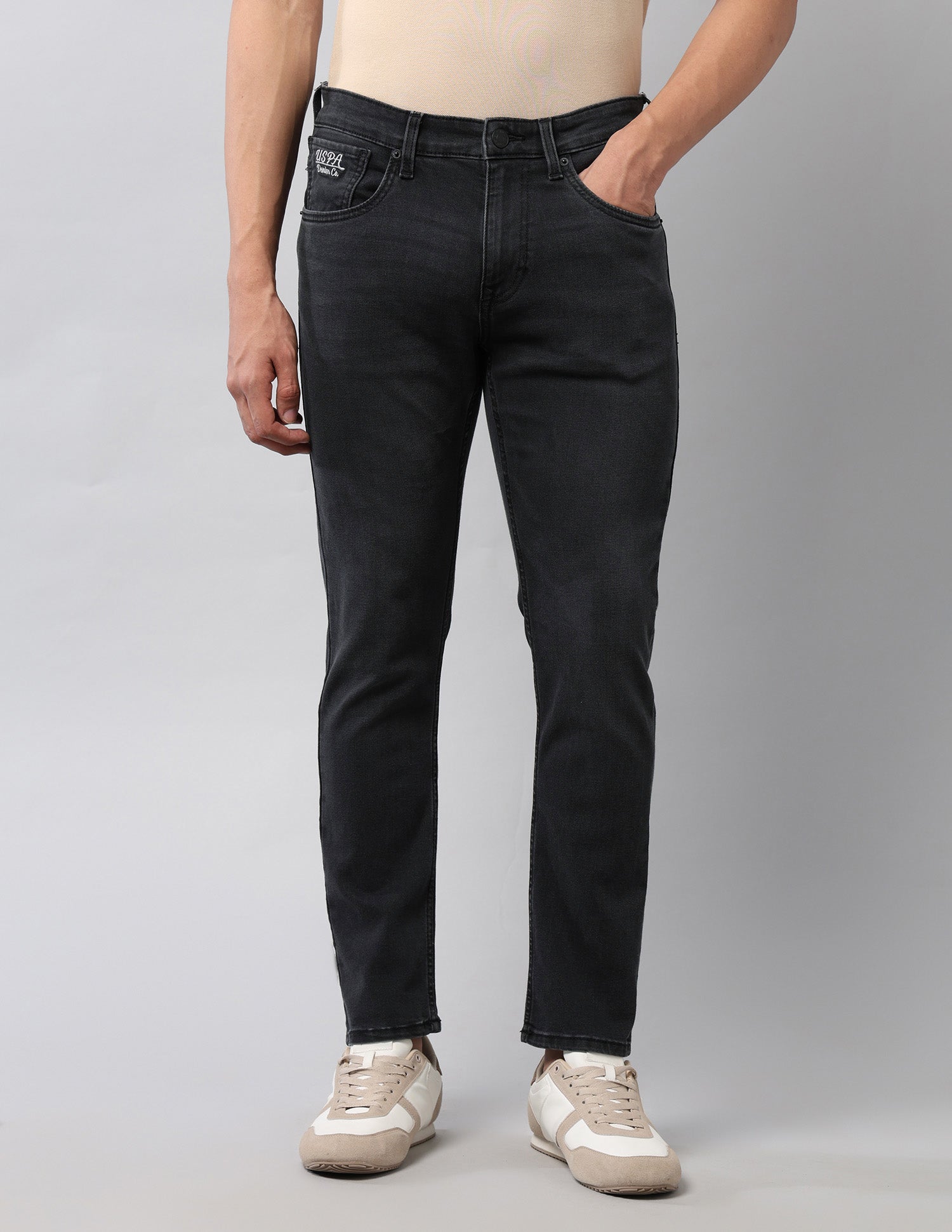 Henry Tapered Fit Black Jeans Black - U.S. POLO ASSN. | Large