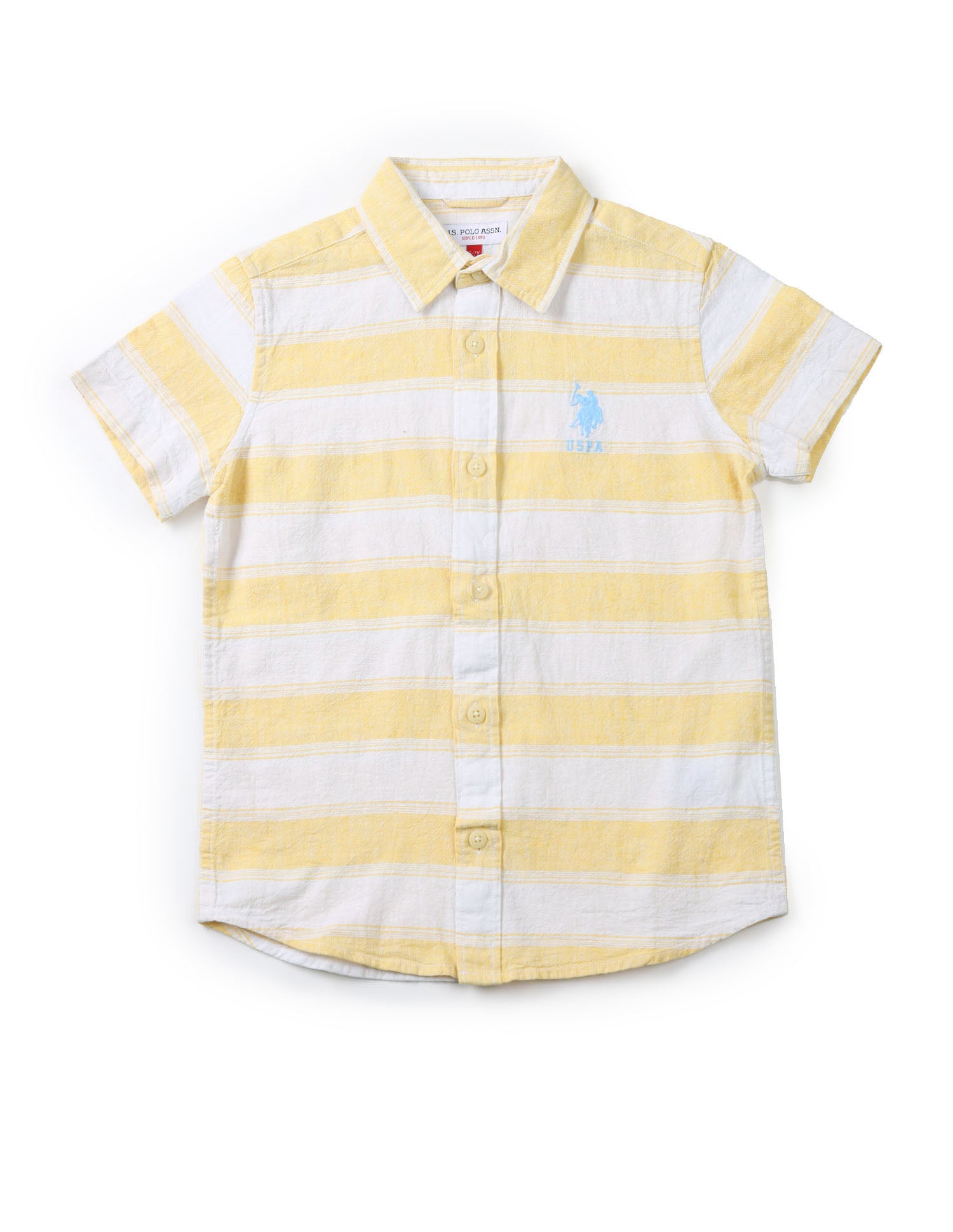 UKSHT1431 YELLOW Boys Shirt Yellow - U.S. POLO ASSN. | Large