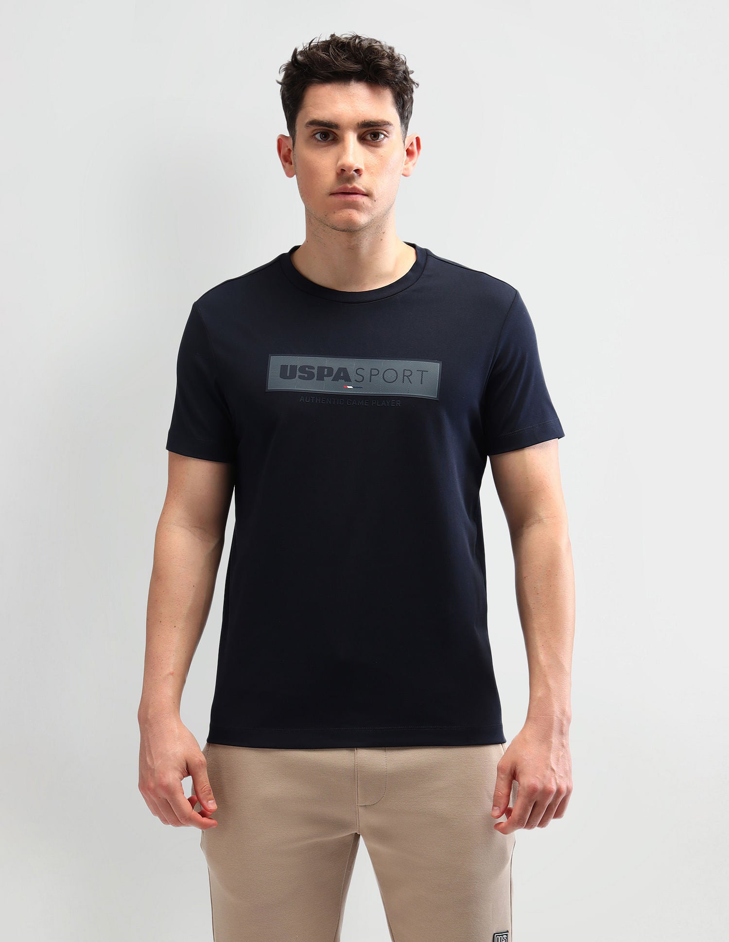 Slim Fit Printed T-Shirt Navy - U.S. Polo Assn. India | Large