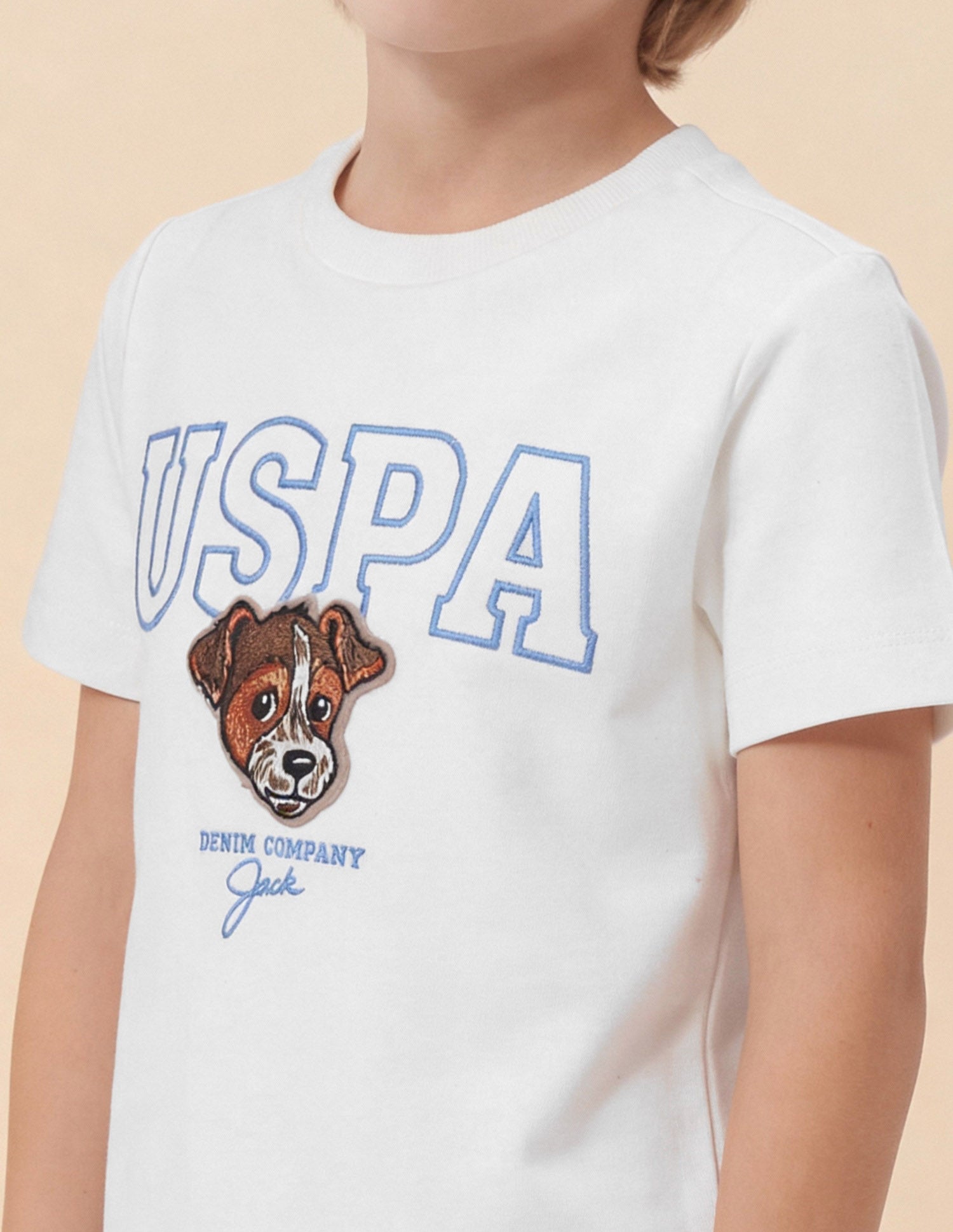 Brand Embroidered Regular Fit T-Shirt White - U.S. Polo Assn. India | Large