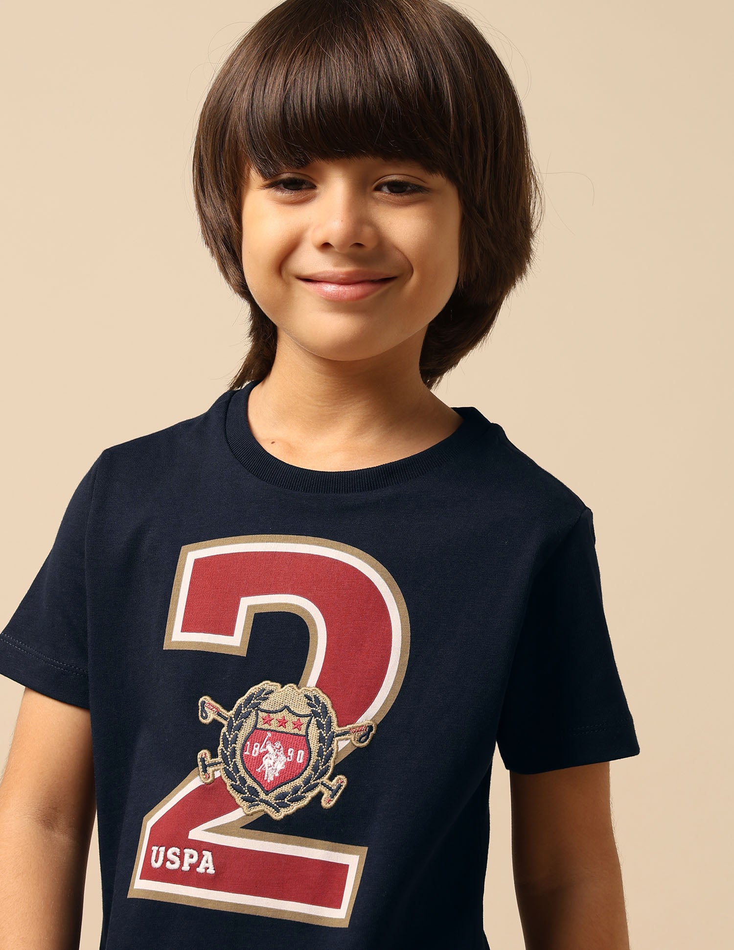 Boys Numeric Brand Embroidered T-Shirt Navy - U.S. POLO ASSN. | Large