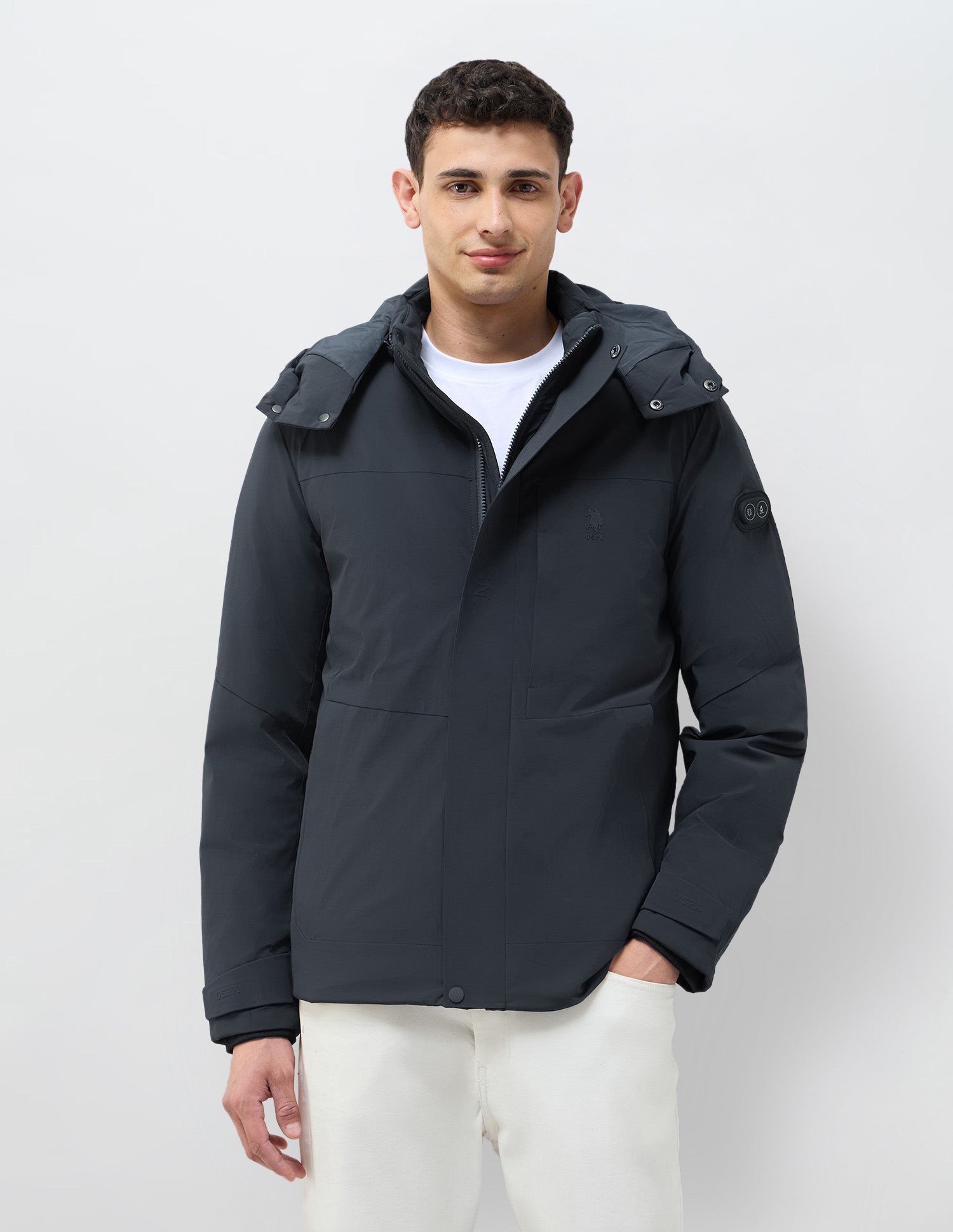 Regular Fit Solid Jacket Navy - U.S. POLO ASSN. | Large