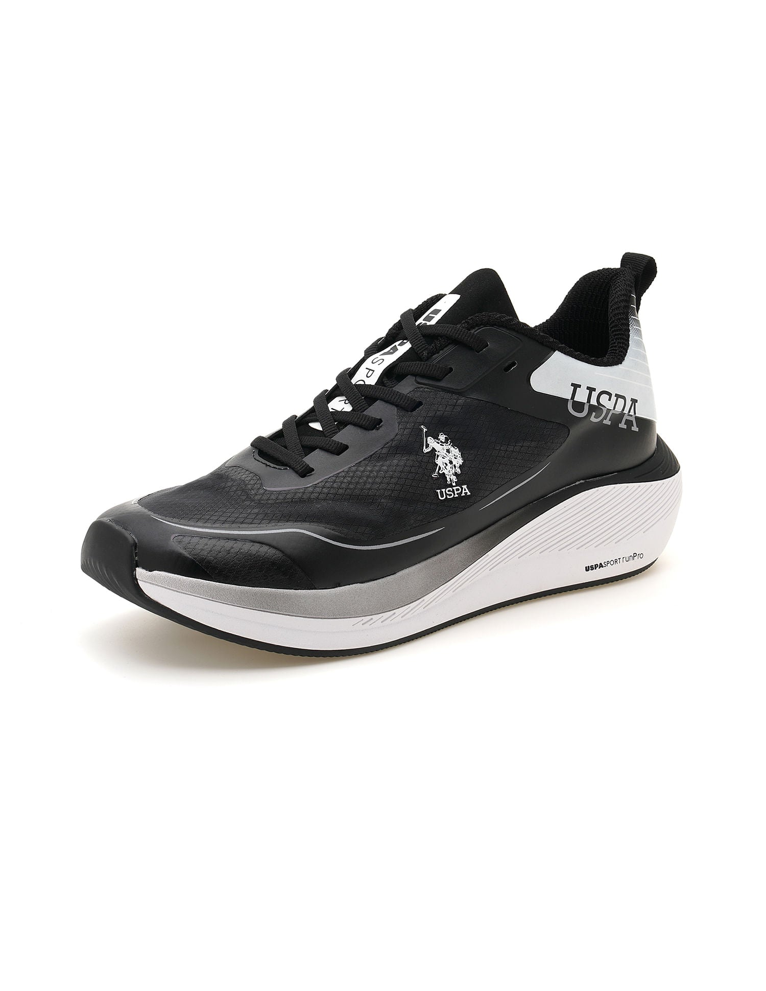 Men Henry Black Uspa Sport  Runpro Running Shoes Black - U.S. POLO ASSN. | Large
