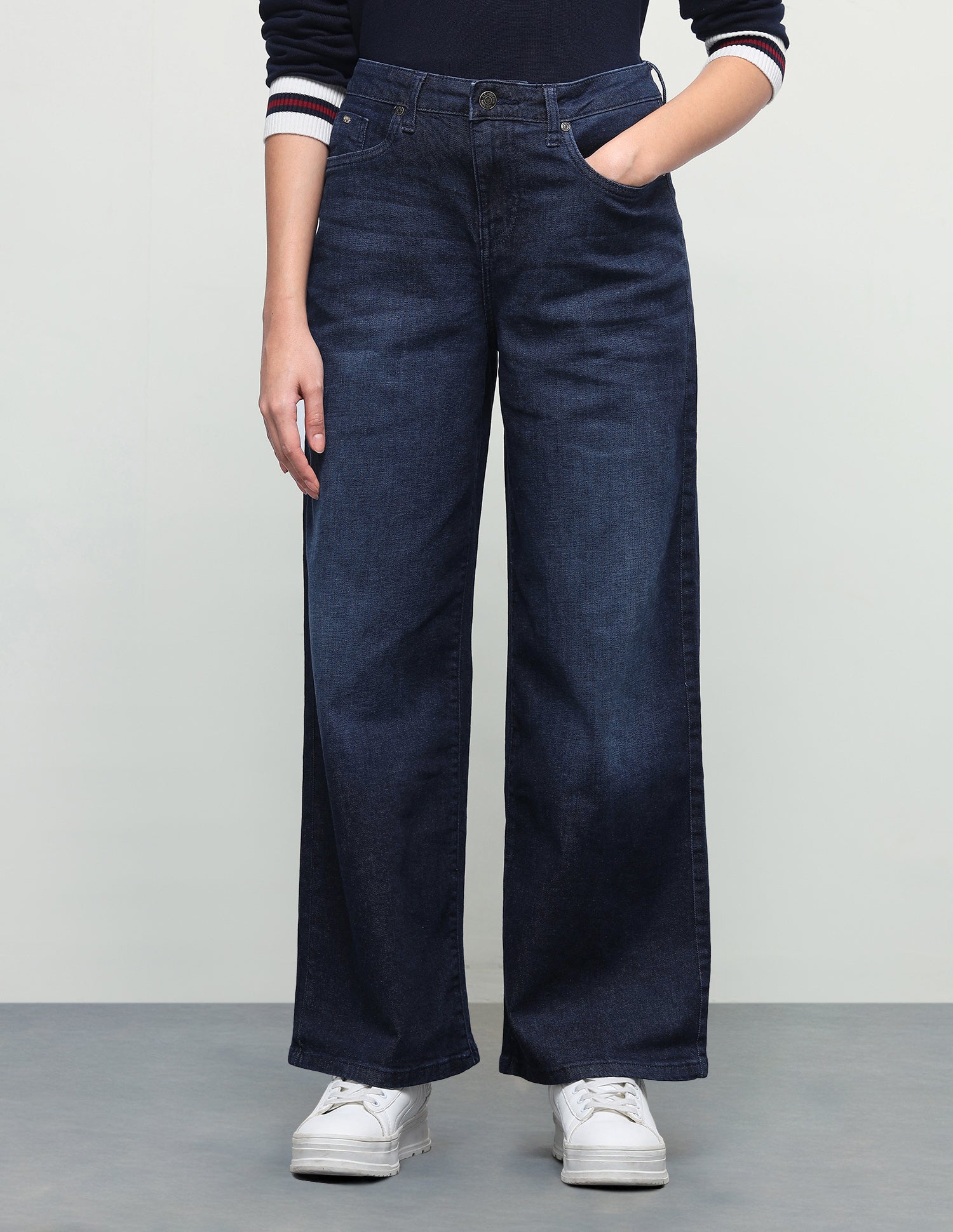 Baggy Fit Blue Jeans Blue - U.S. Polo Assn. India | Large