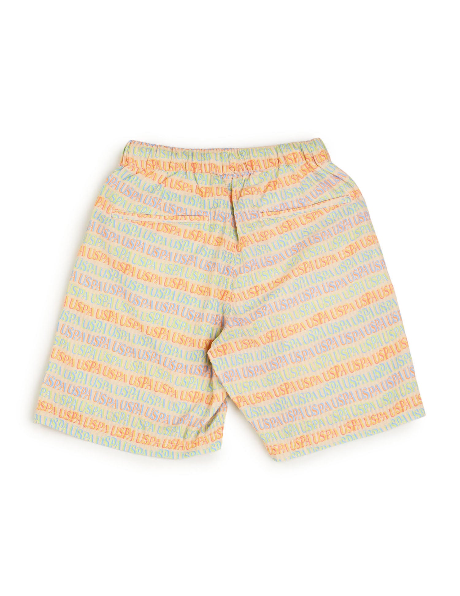 Boys Brand Printed Knitted Shorts Multi - U.S. POLO ASSN. | Large