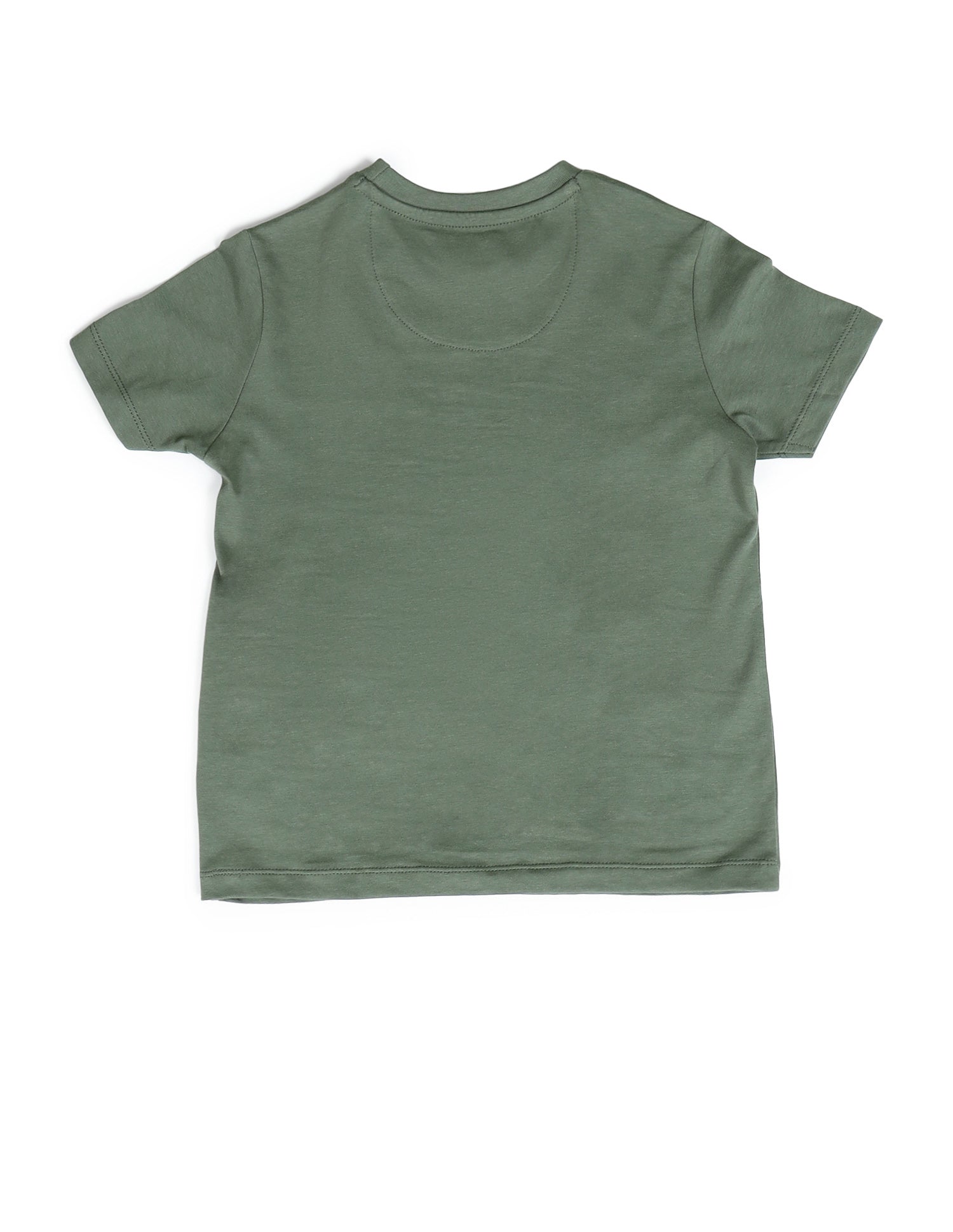 Boys Brand Printed Regular Fit T-Shirt Light Olive - U.S. POLO ASSN. | Large