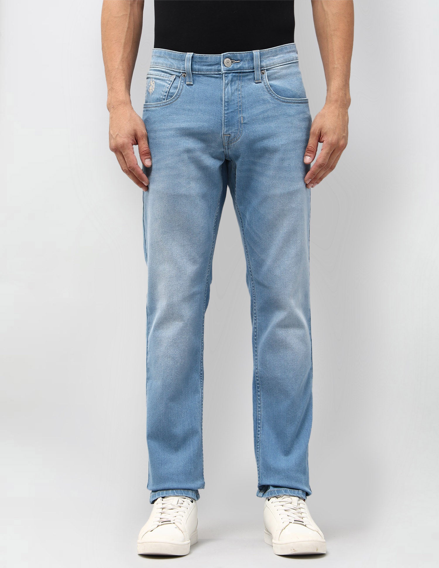 Brandon Slim Tapered Fit Blue Jeans Indigo - U.S. POLO ASSN. | Large