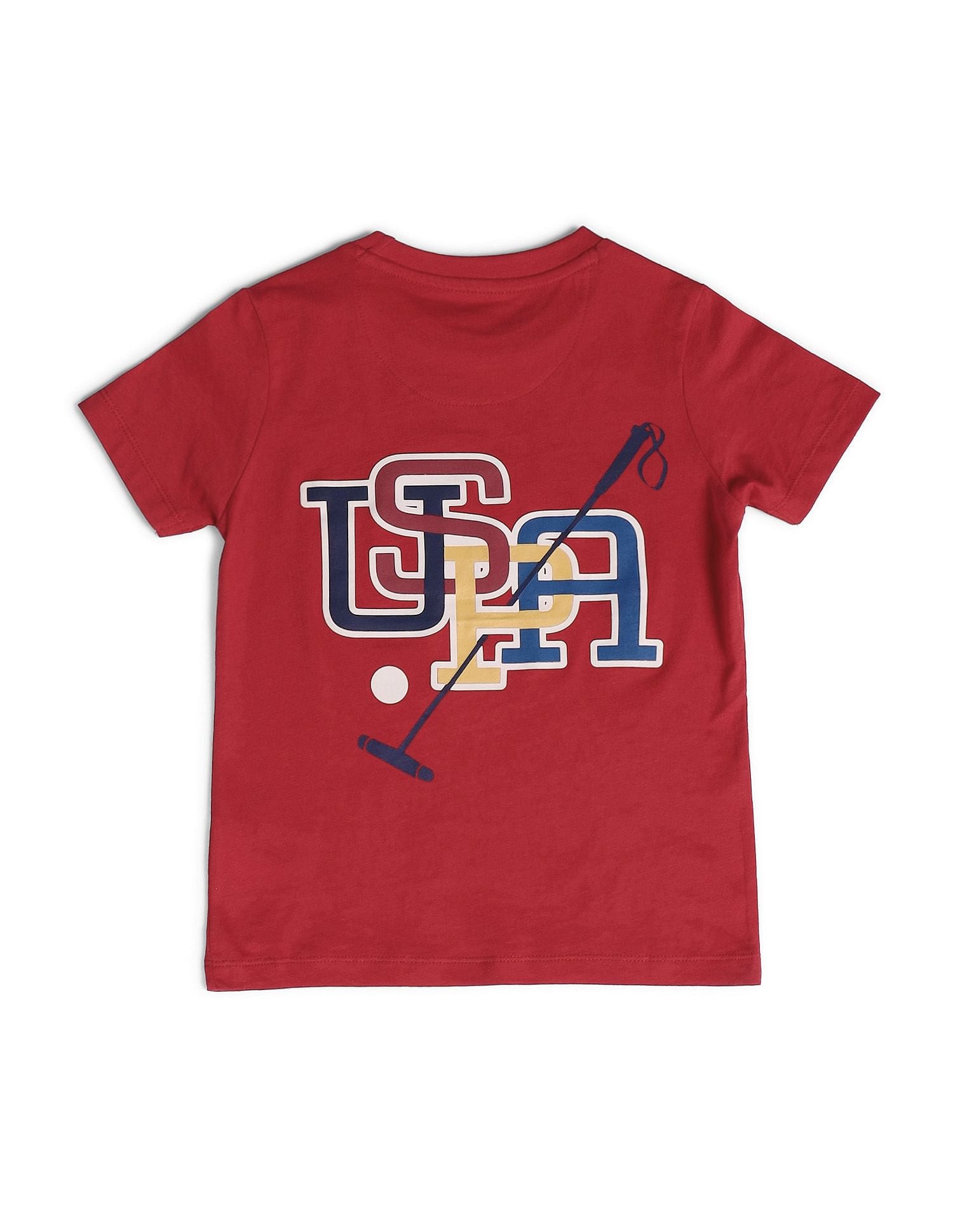 Boys Brand Printed T-Shirt Maroon - U.S. POLO ASSN. | Large