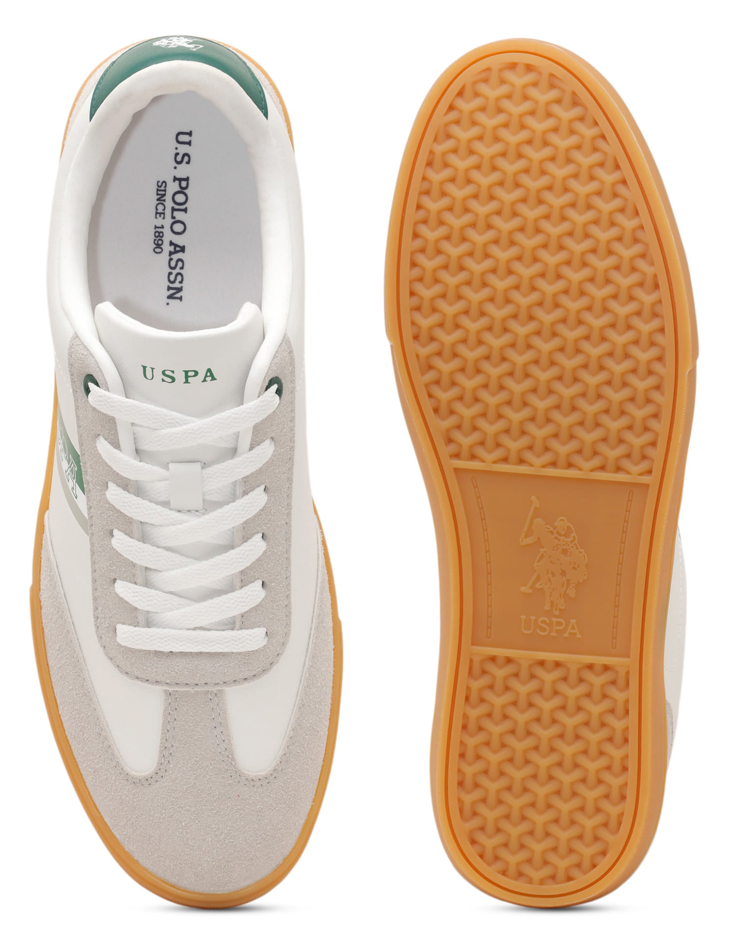 Men Hamet 2.0 Striped Sneakers Off White - U.S. Polo Assn. India | Large
