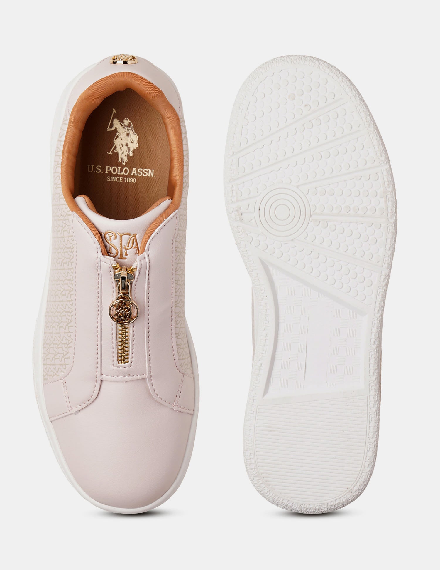 Women Marisa Brand Printed Sneakers Light Pink - U.S. Polo Assn. India | Large
