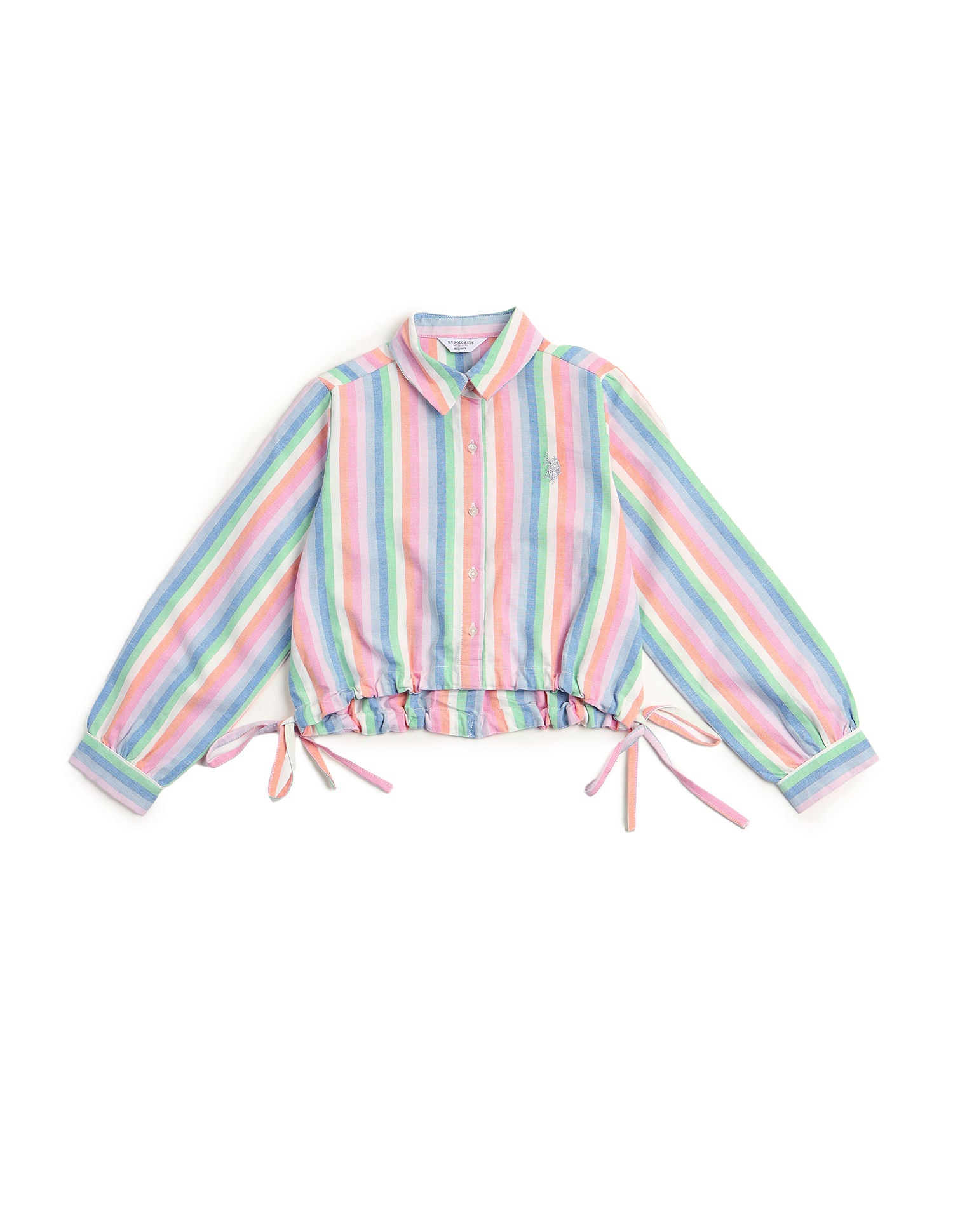 Girls Candy Striped Top Multi-colour - U.S. POLO ASSN. | Large