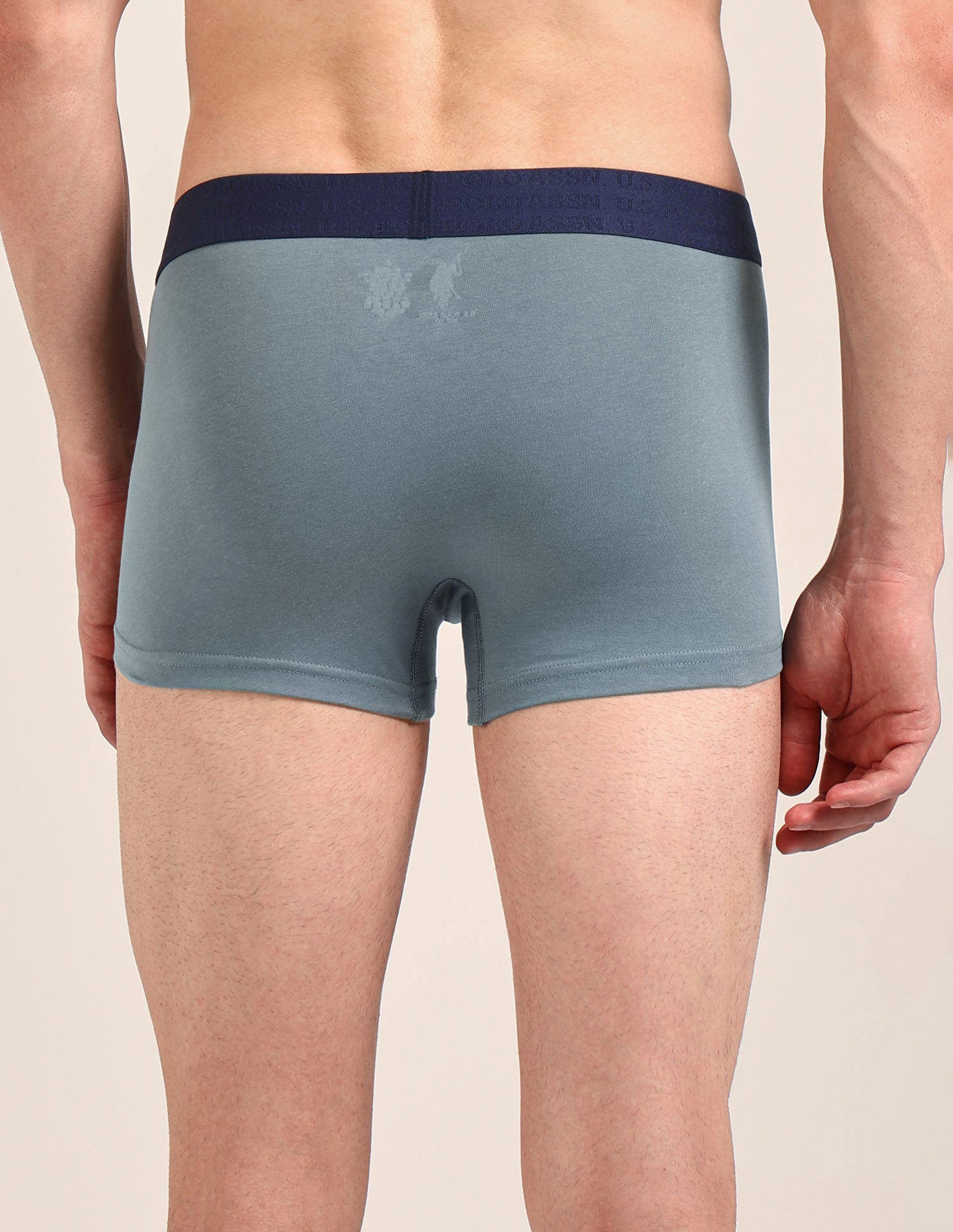 Cotton Stretch Antimicrobial OET21 Trunk - Pack Of 2 Navy/Stromy Weather - U.S. Polo Assn. India | Large