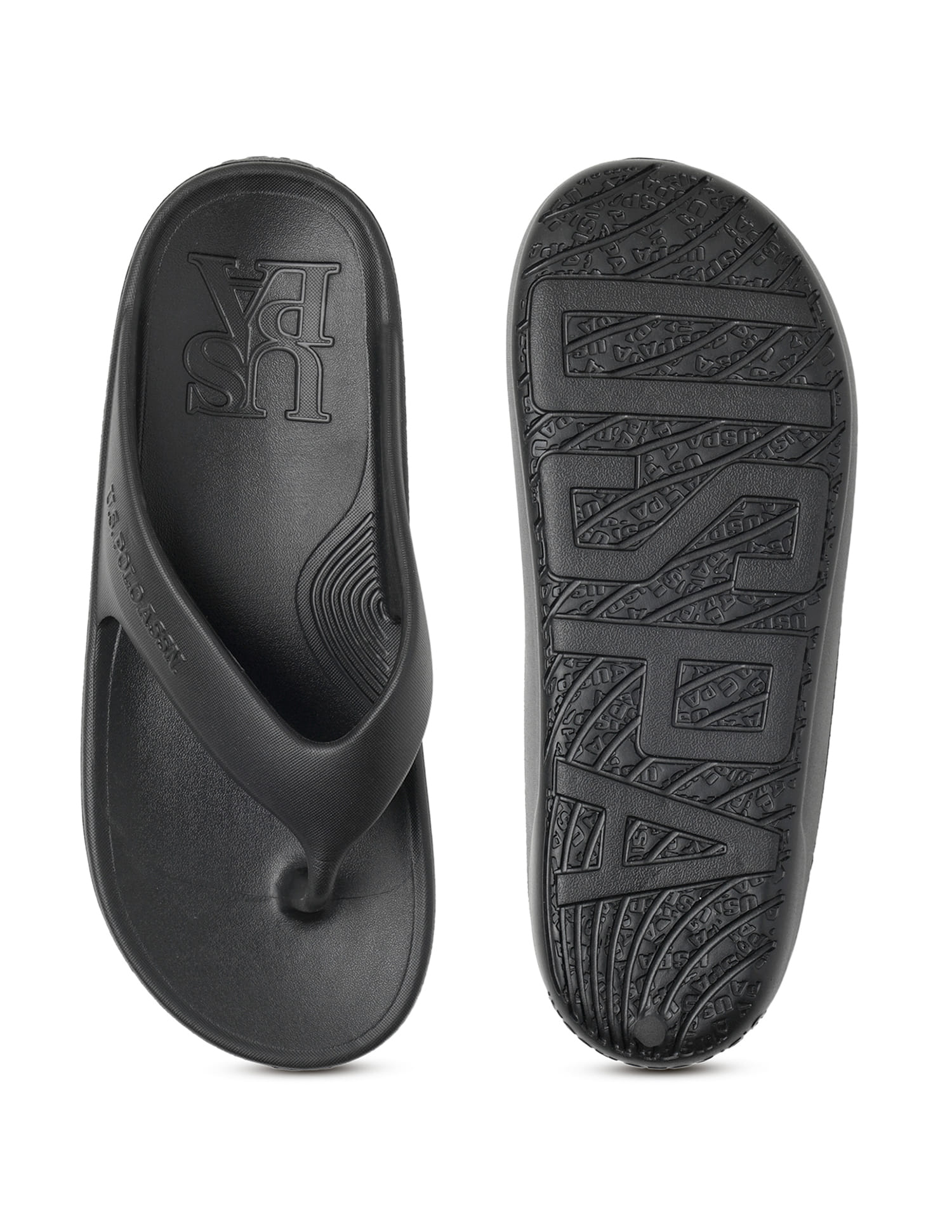 Men Axel 2.0 Black Foam Walk Flip Flop Black - U.S. Polo Assn. India | Large