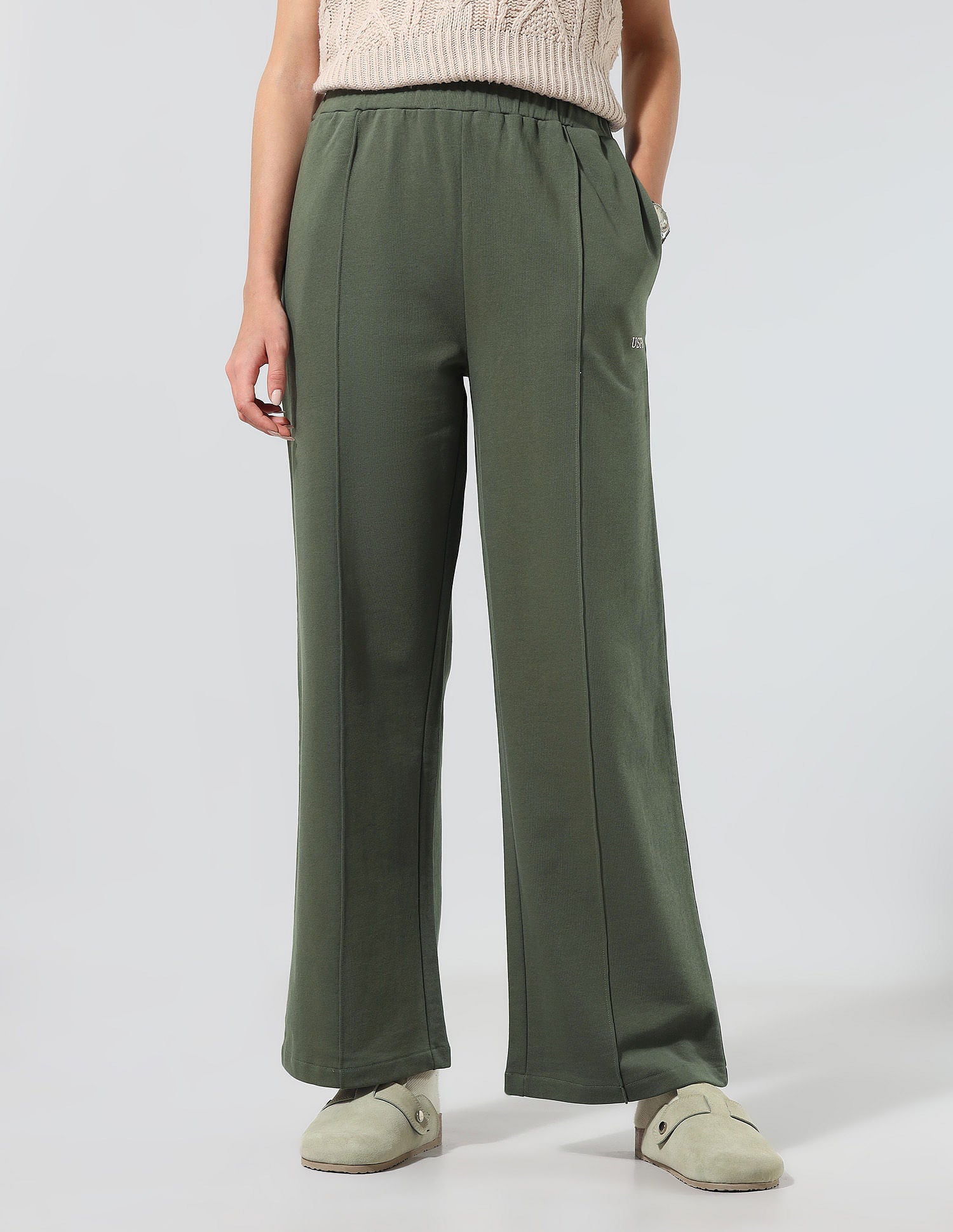 Straight Fit Lounge Trousers Olive - U.S. POLO ASSN. | Large