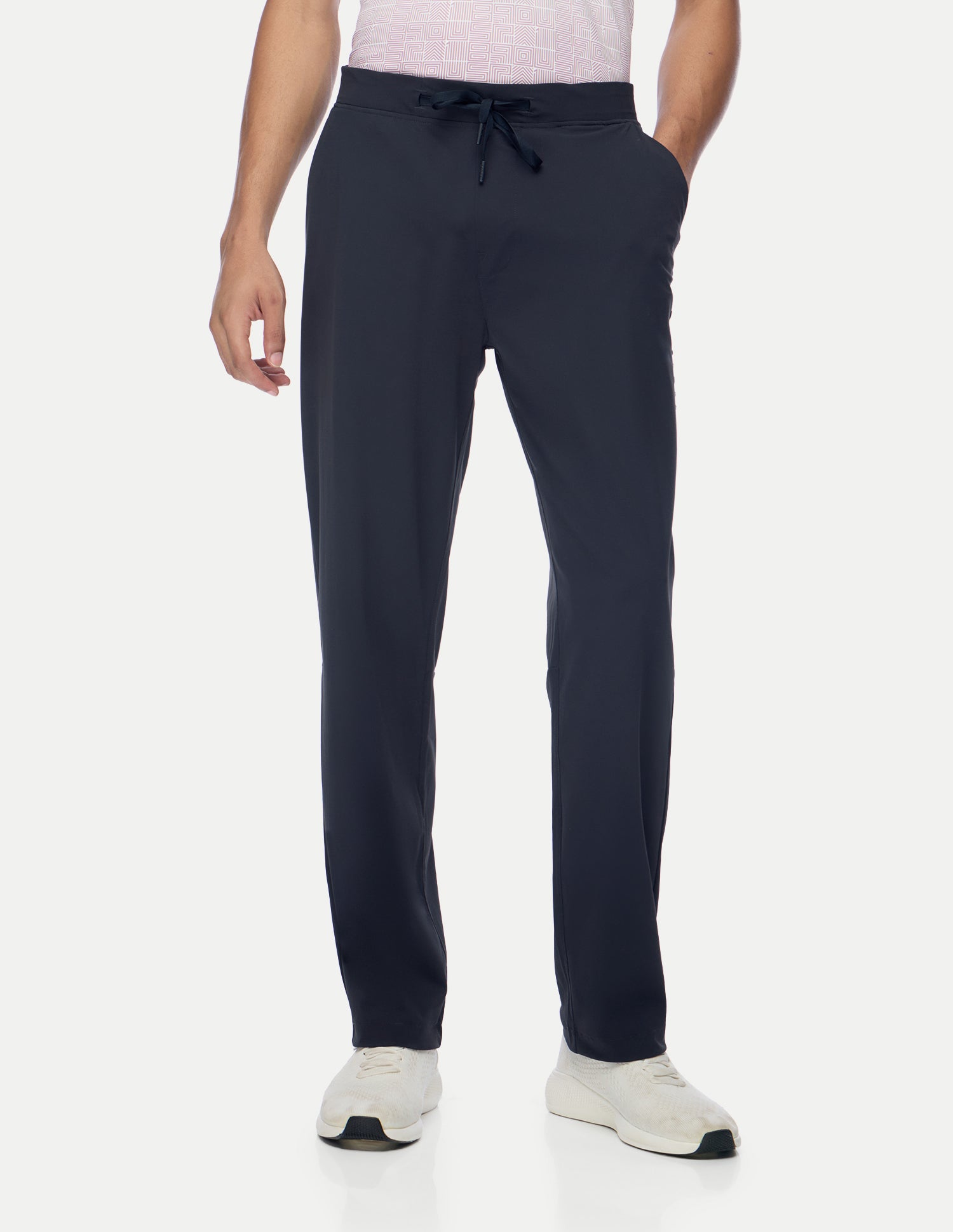 Mid Rise Regular Fit Active Track Pants Navy - U.S. Polo Assn. India | Large