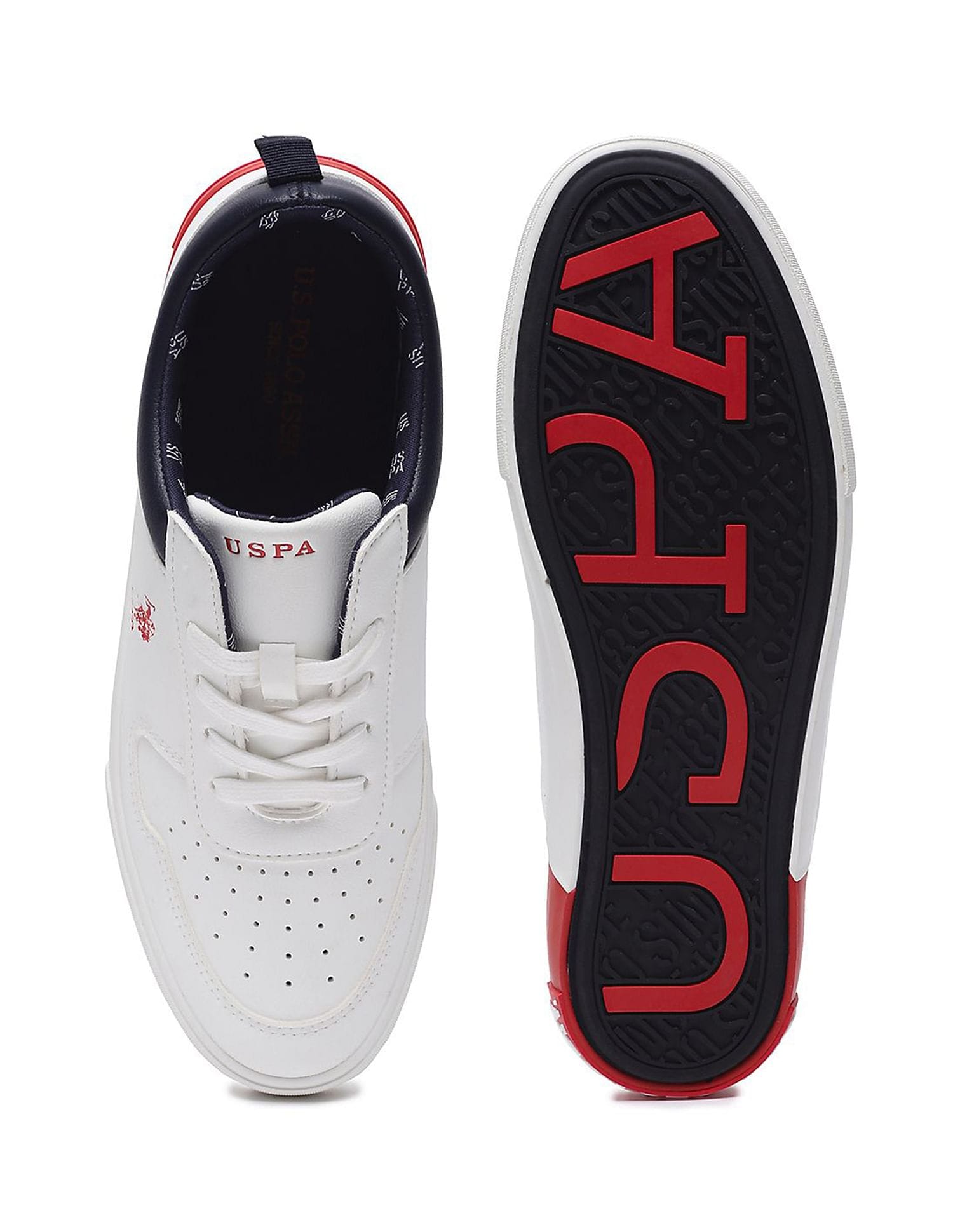 Men Colourblocked Clanal 3.0 Sneakers Off White - U.S. Polo Assn. India | Large