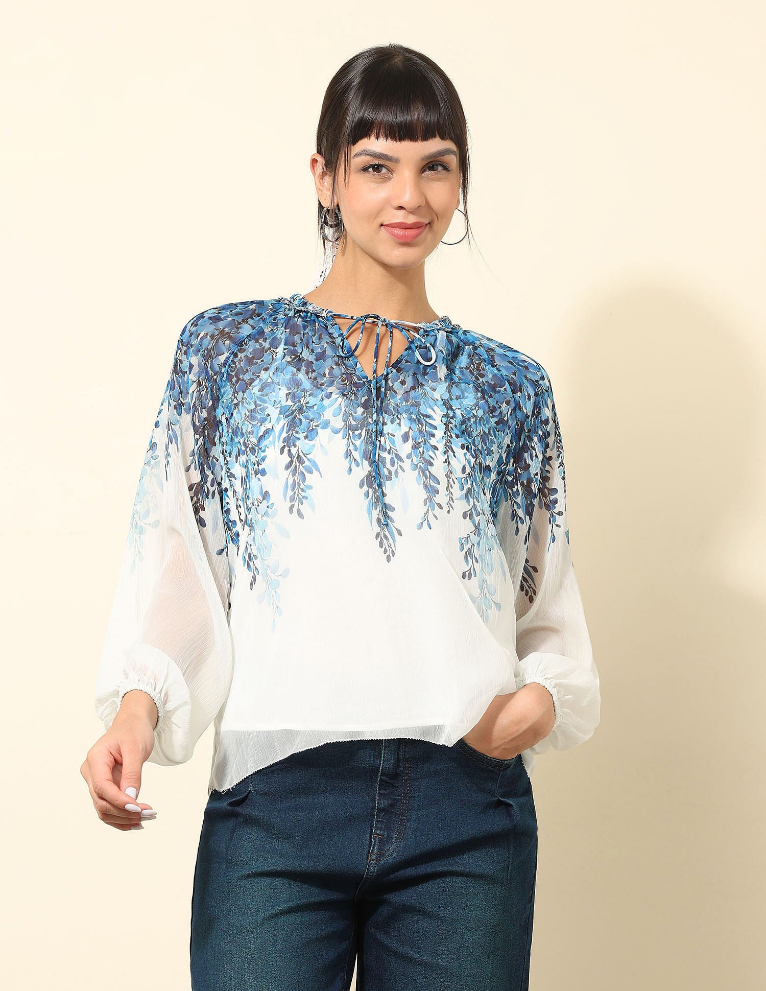 Floral Printed Top Multi - U.S. POLO ASSN. | Large