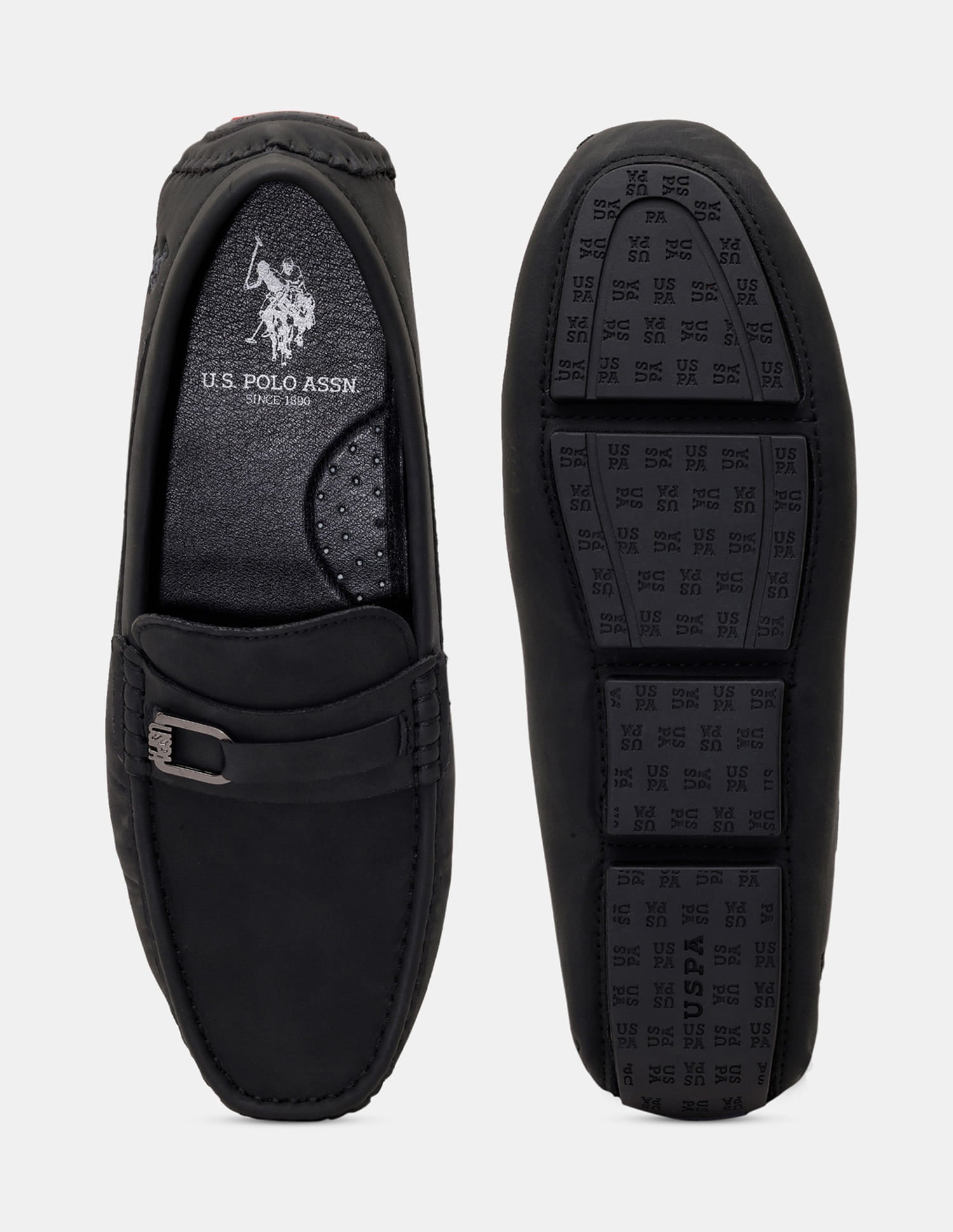 Men Oaklen Slip-Ons Loafers Black - U.S. Polo Assn. India | Large