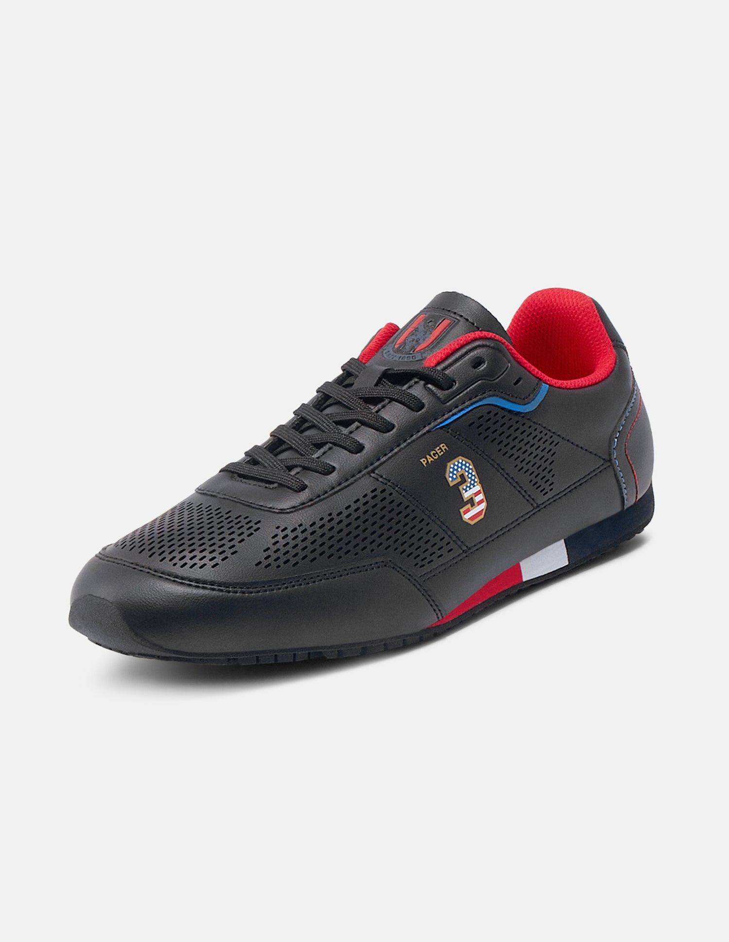 Round Toe Pacer Sneakers Black - U.S. Polo Assn. India | Large