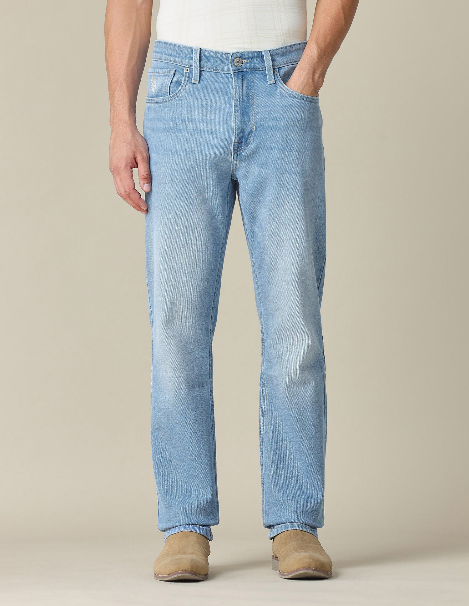 Harold Slim Straight Fit Blue Jeans Indigo - U.S. POLO ASSN. | Large