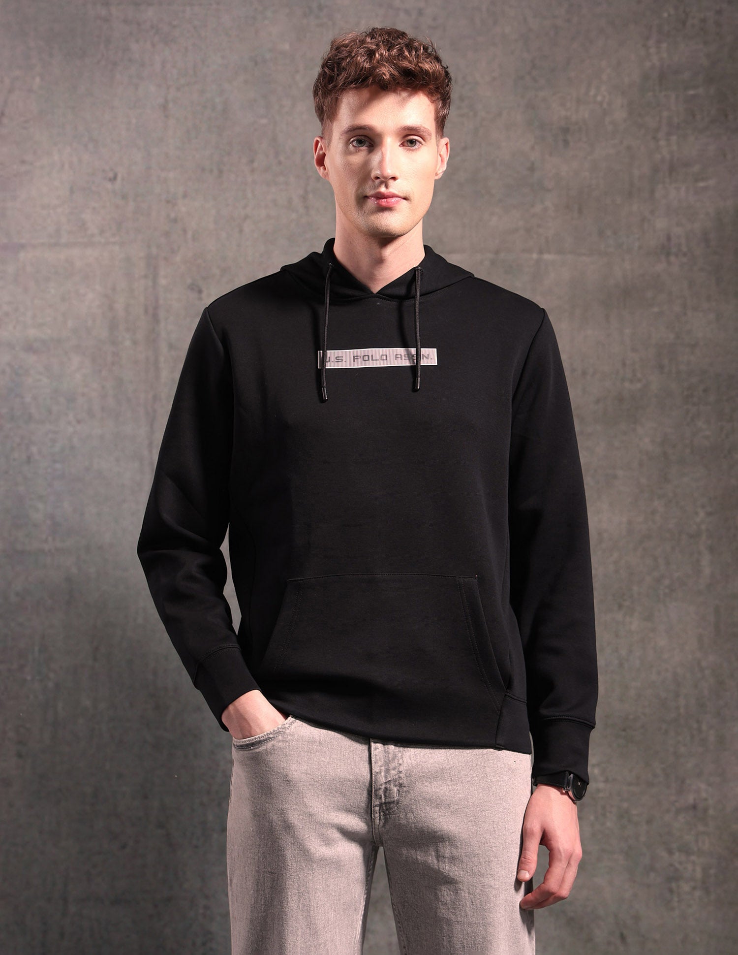 Black & Gold Regular Fit Sweatshirt Black - U.S. POLO ASSN. | Large