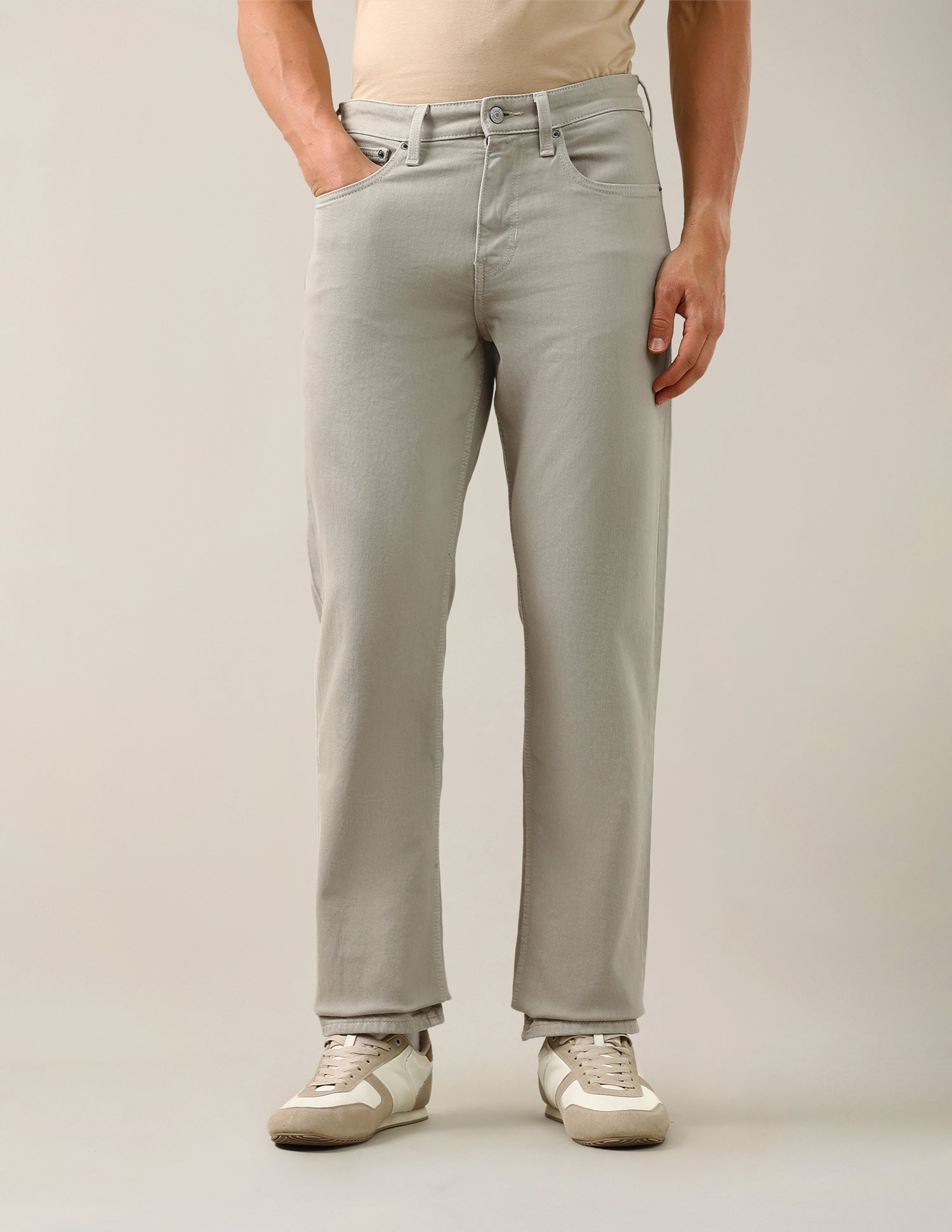 Shawn Relaxed Fit Green Jeans Sage - U.S. Polo Assn. India | Large