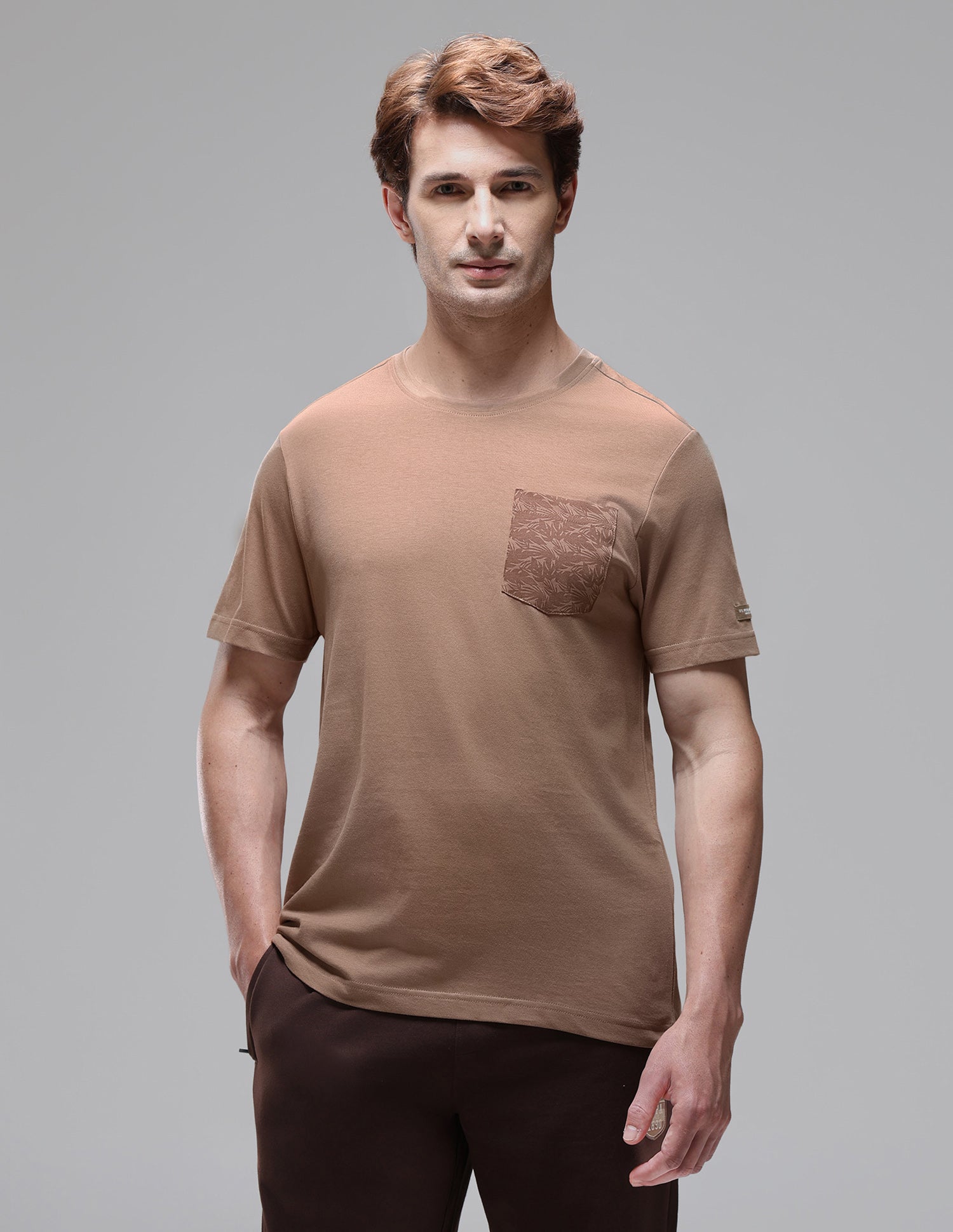 Breathable Comfort Fit OEE18 Lounge T-Shirt Chanterelle - U.S. Polo Assn. India | Large