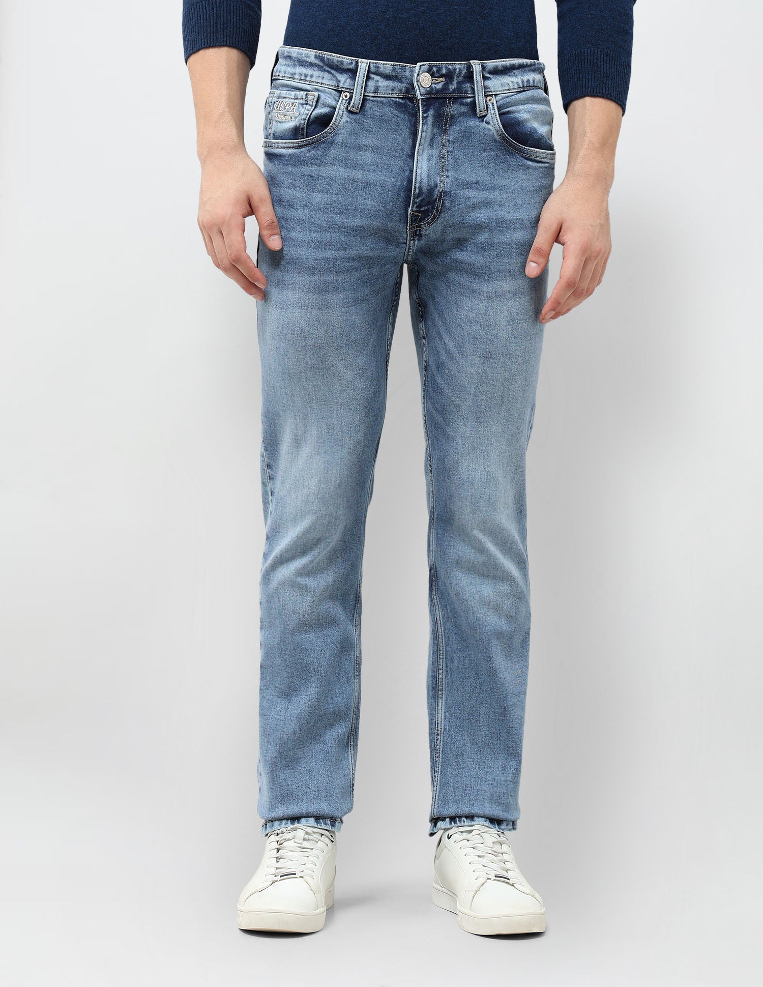 Connor Bootcut Blue Jeans Light Indigo - U.S. POLO ASSN. | Large