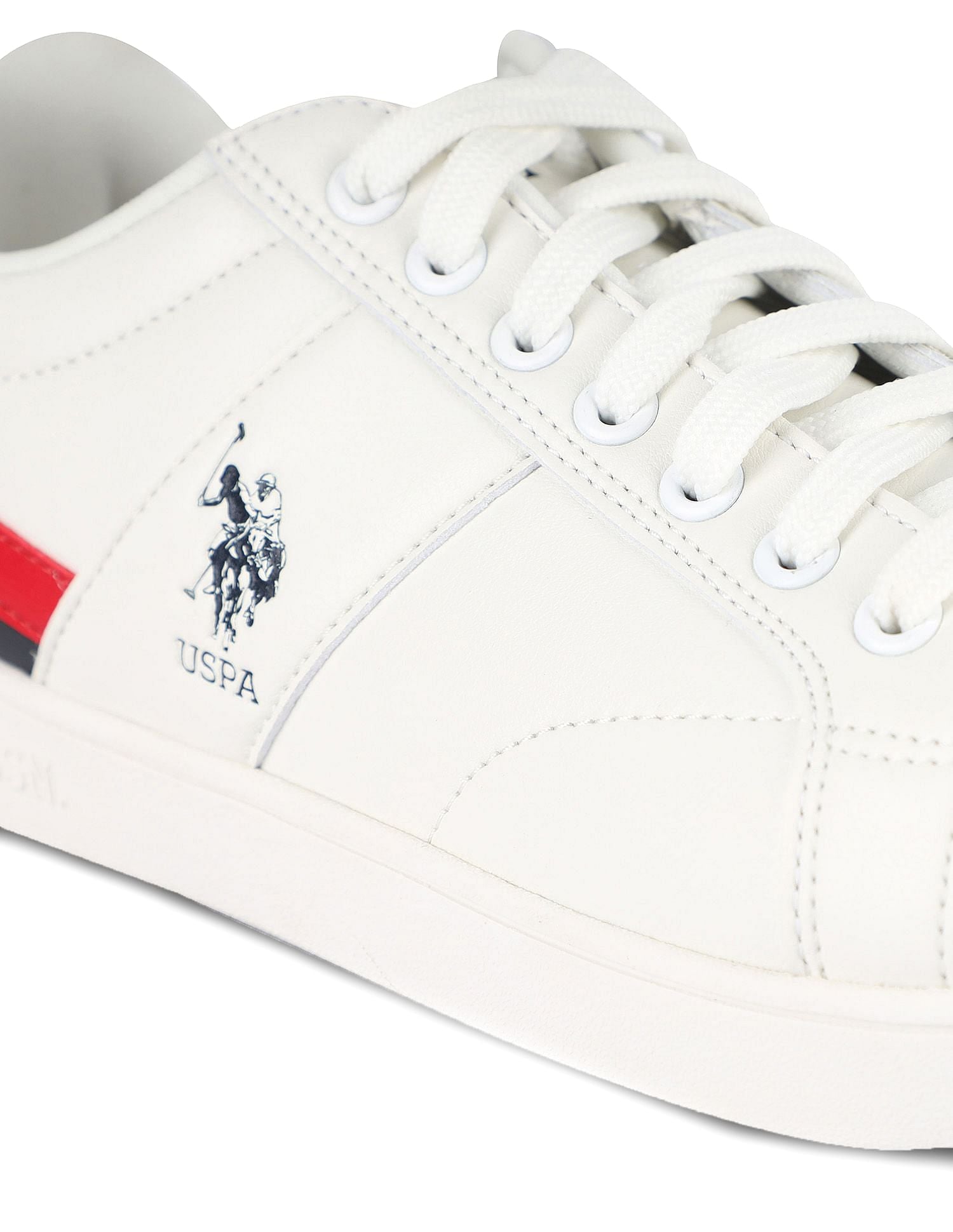 Panelled Lace Up Salvin 2.0 Sneakers Off-White - U.S. POLO ASSN. | Large