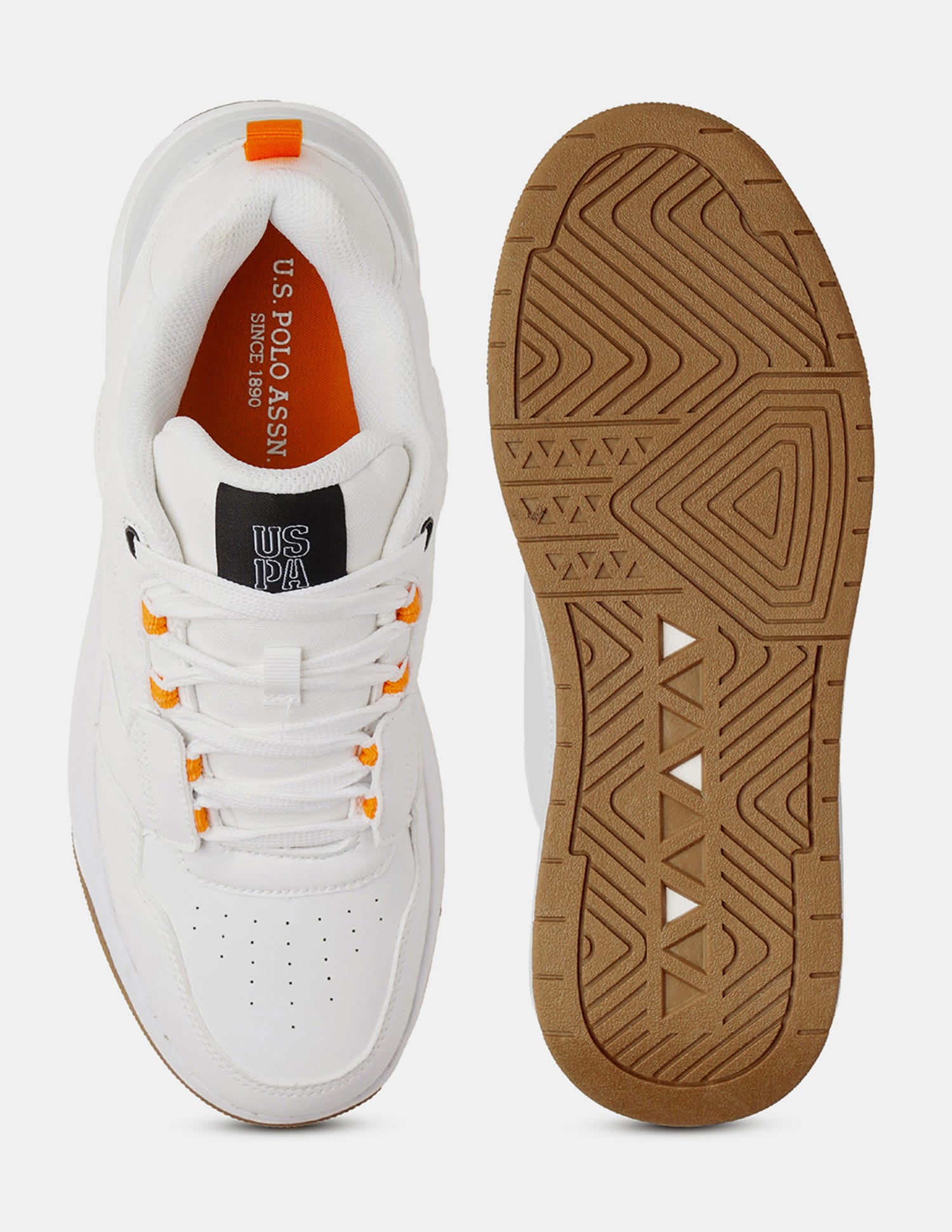 Men Low Top Vander Sneakers White - U.S. Polo Assn. India | Large