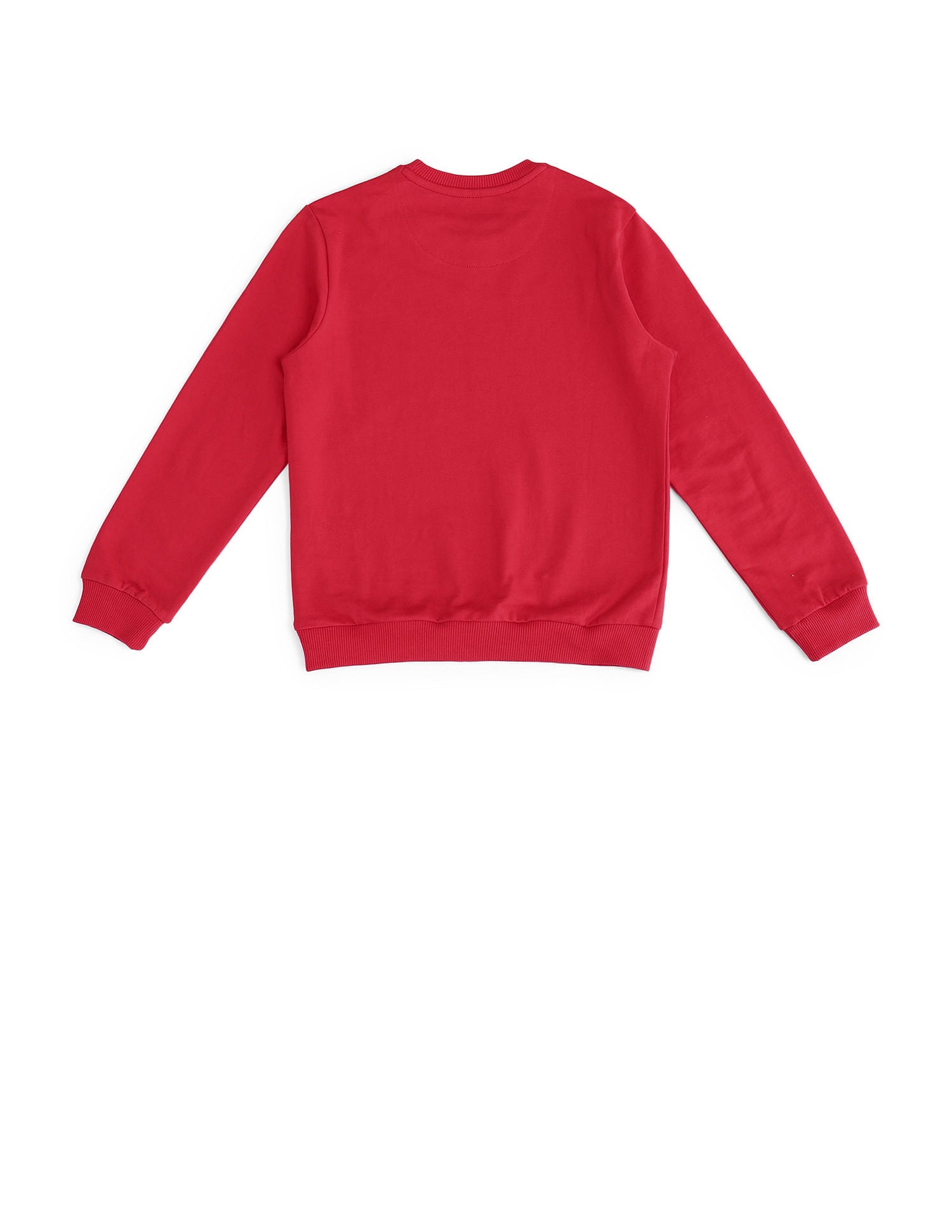 Brand Printed Regular Fit Sweatshirt Medium Red - U.S. Polo Assn. India | Large