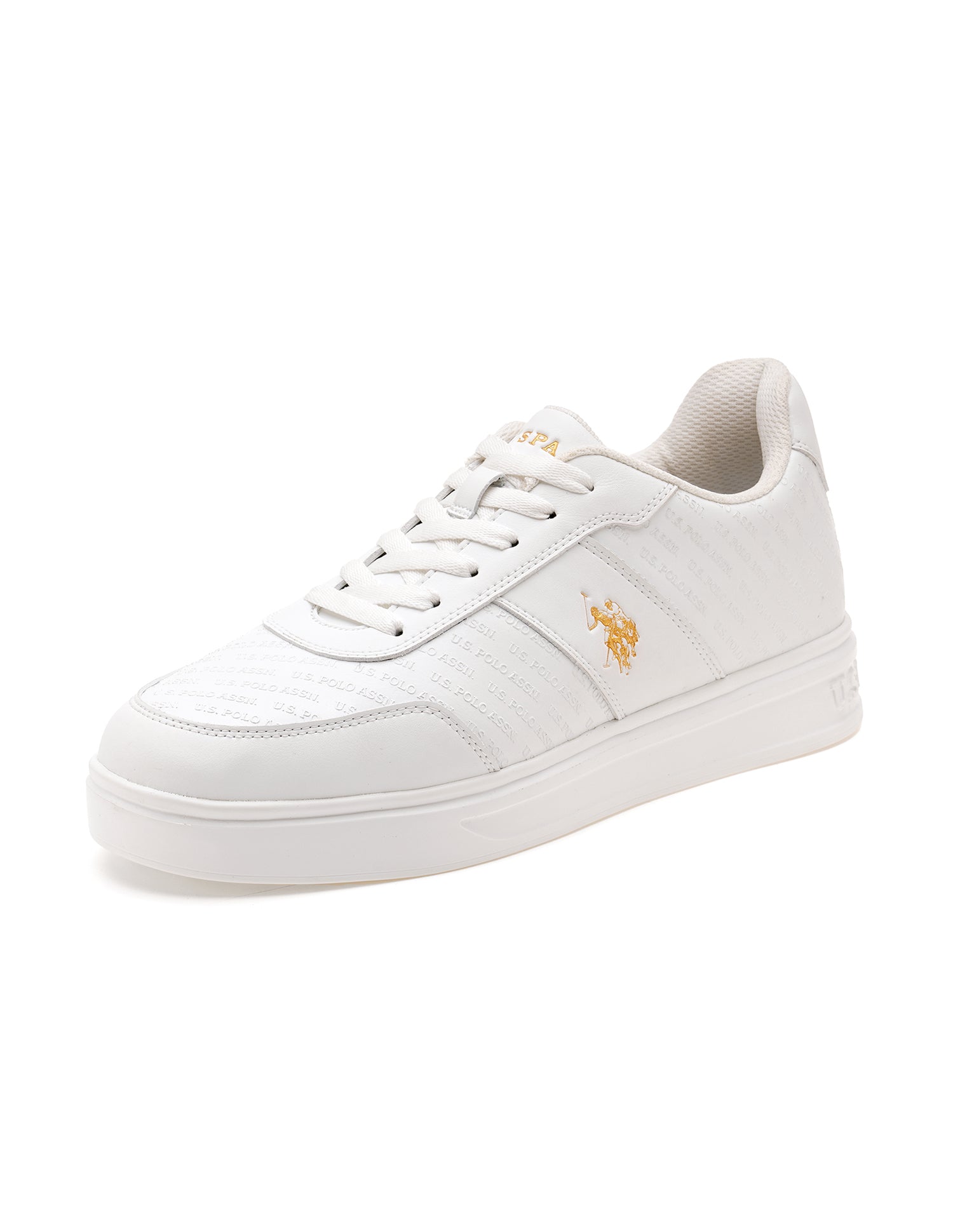 Men Cort Colourblocked Sneakers White - U.S. Polo Assn. India | Large
