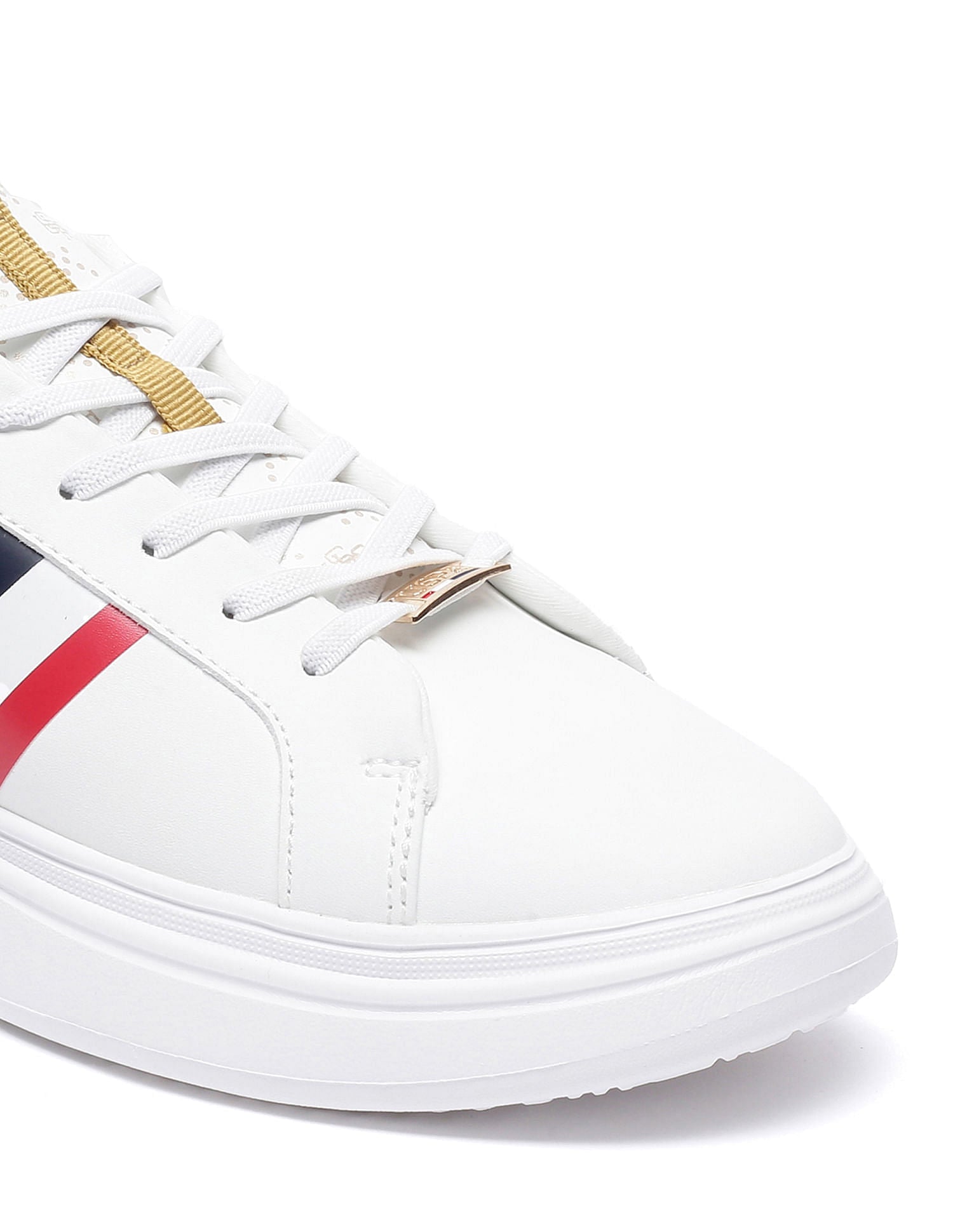 Women Striped Clara 3.0 Sneakers Off White - U.S. POLO ASSN. | Large
