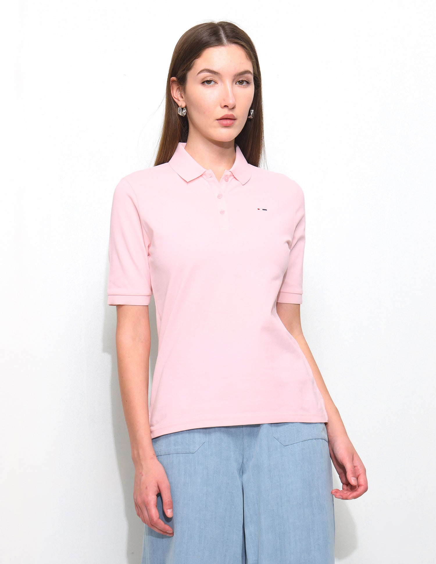 Solid Regular Fit Polo Shirt Pink - U.S. Polo Assn. India | Large