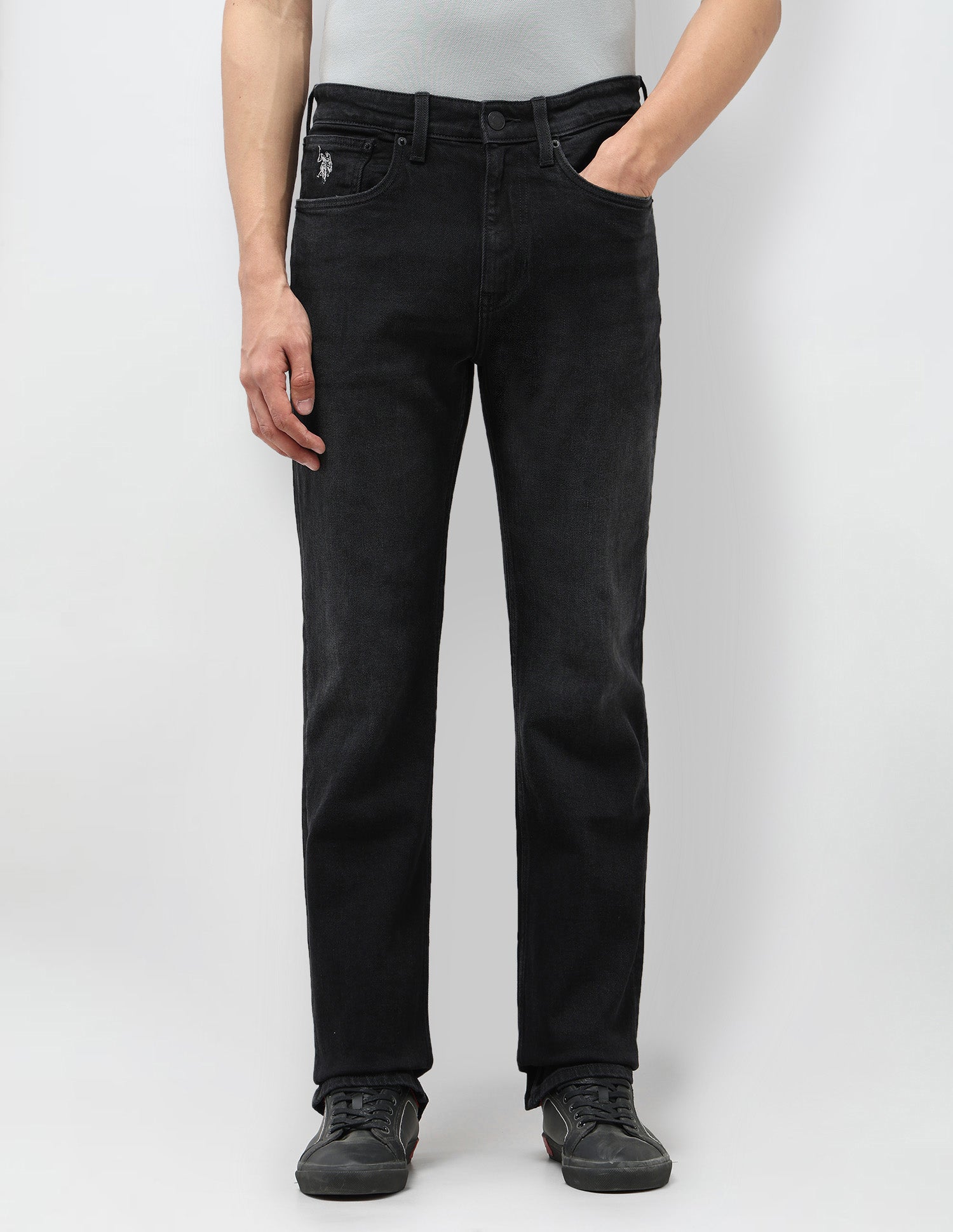 Connor Bootcut Grey Jeans Dark Grey - U.S. POLO ASSN. | Large